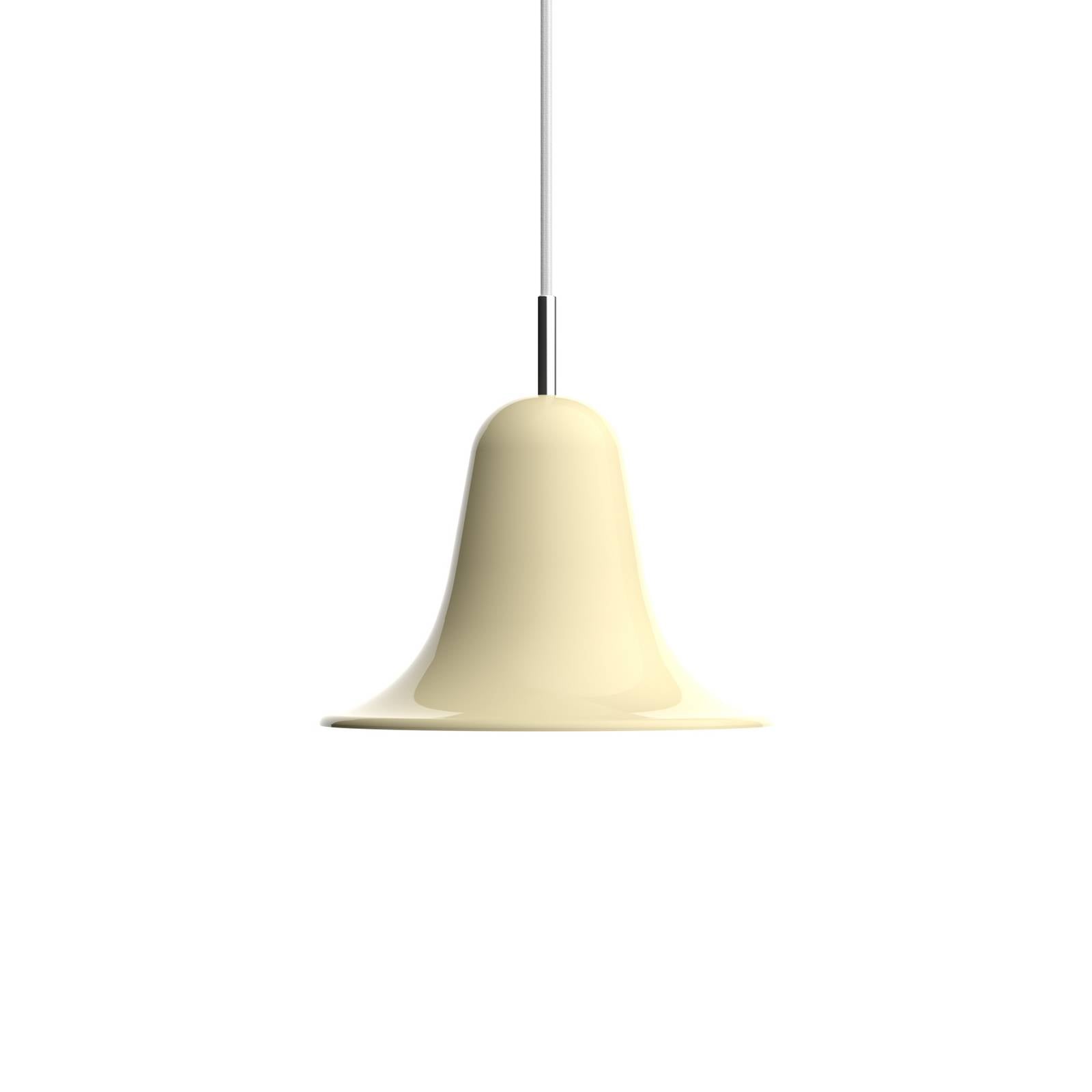 Verpan Hängeleuchte Pantop, cremeweiß, Ø 23 cm, Metall, E14
