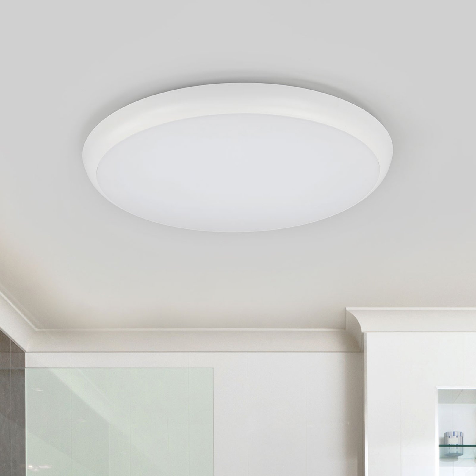 LED ceiling light Augustine, round, Ø 40 cm