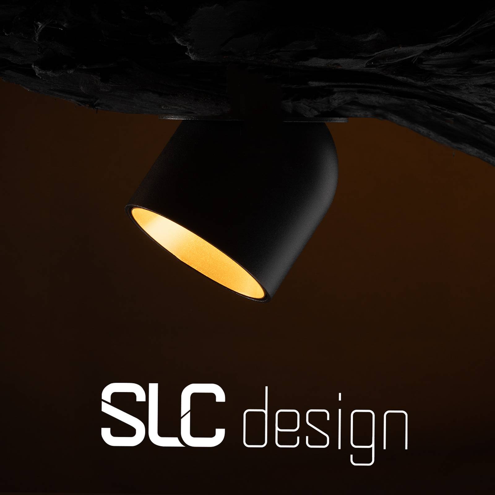 The light group slc cup led downlight fekete/arany 3000 k