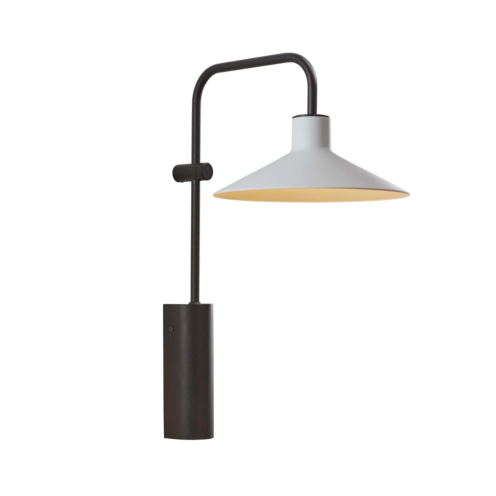 Bover LED φωτιστικό τοίχου Platet A/02 μαύρο/γκρι
