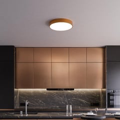 Lampa sufitowa Cleo, Ø 50 cm, IP54, kolor miedziany, metal, E27