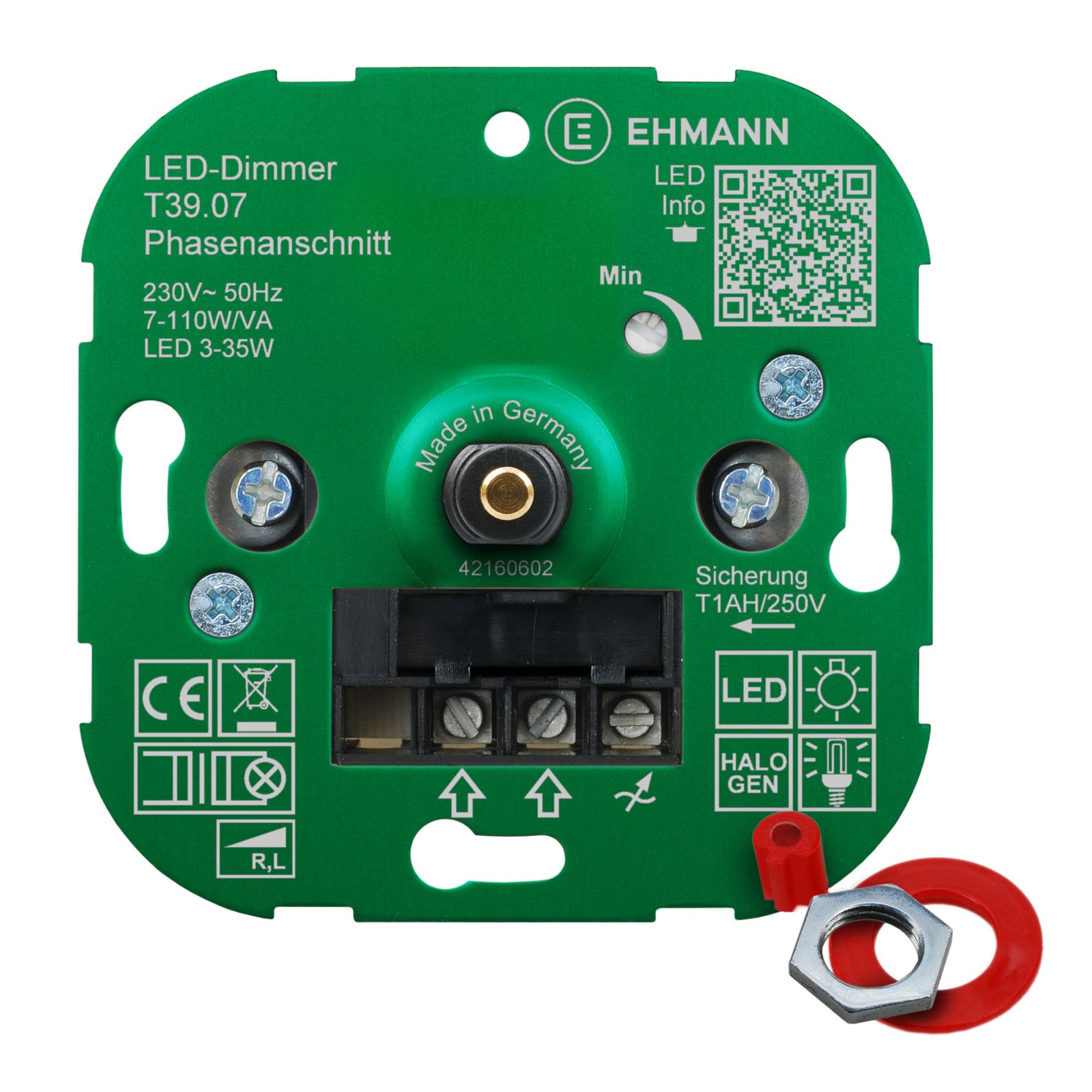 EHMANN T39 LED-dimmer fase aansnijding, 3-35W