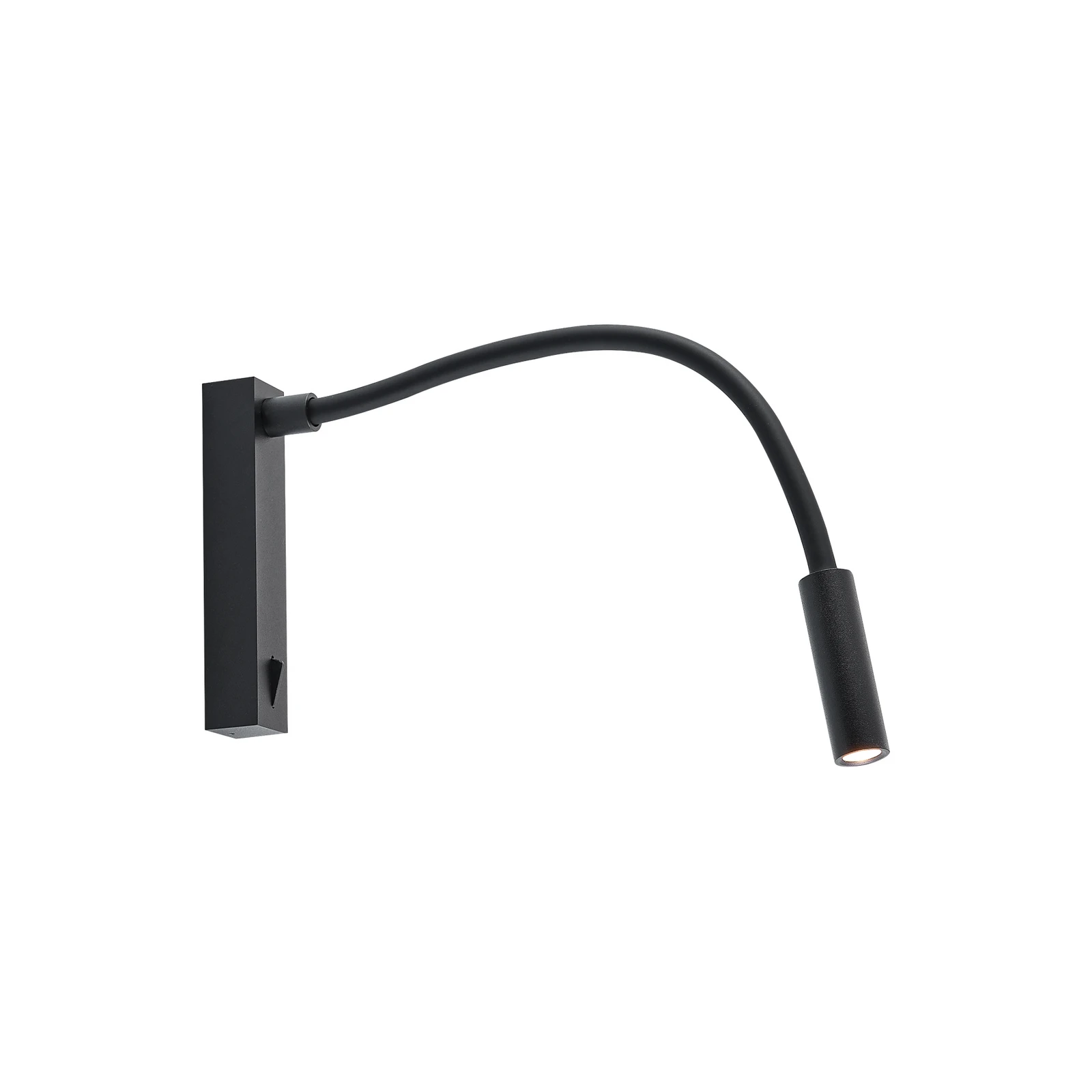 Molto Luce Arok LED стенна лампа, черна, алуминий, проекция 49 cm