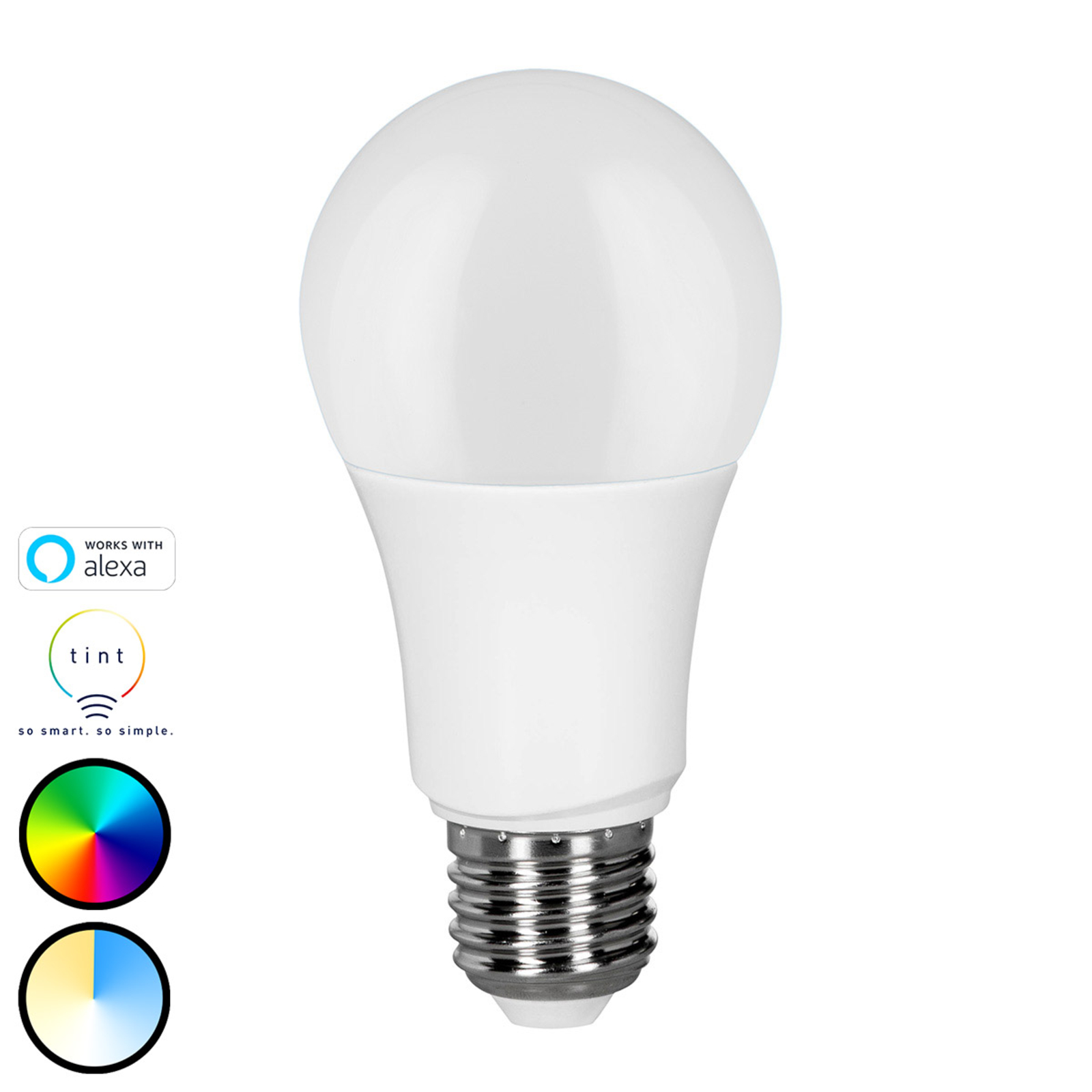 Müller Licht tint white+color LED-Lampe E27 9,5W