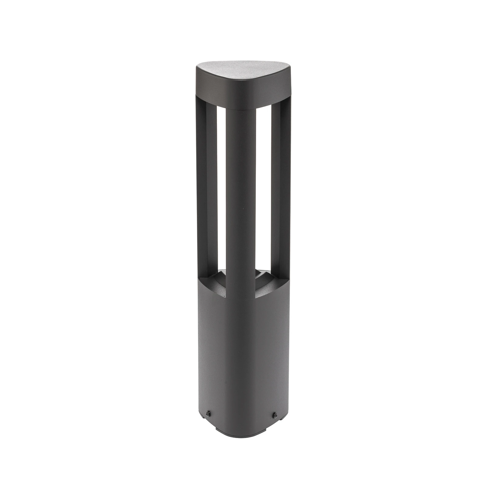 Lucande LED jalustavalaisin Pirron, 50 cm, kolmion muotoinen, IP54