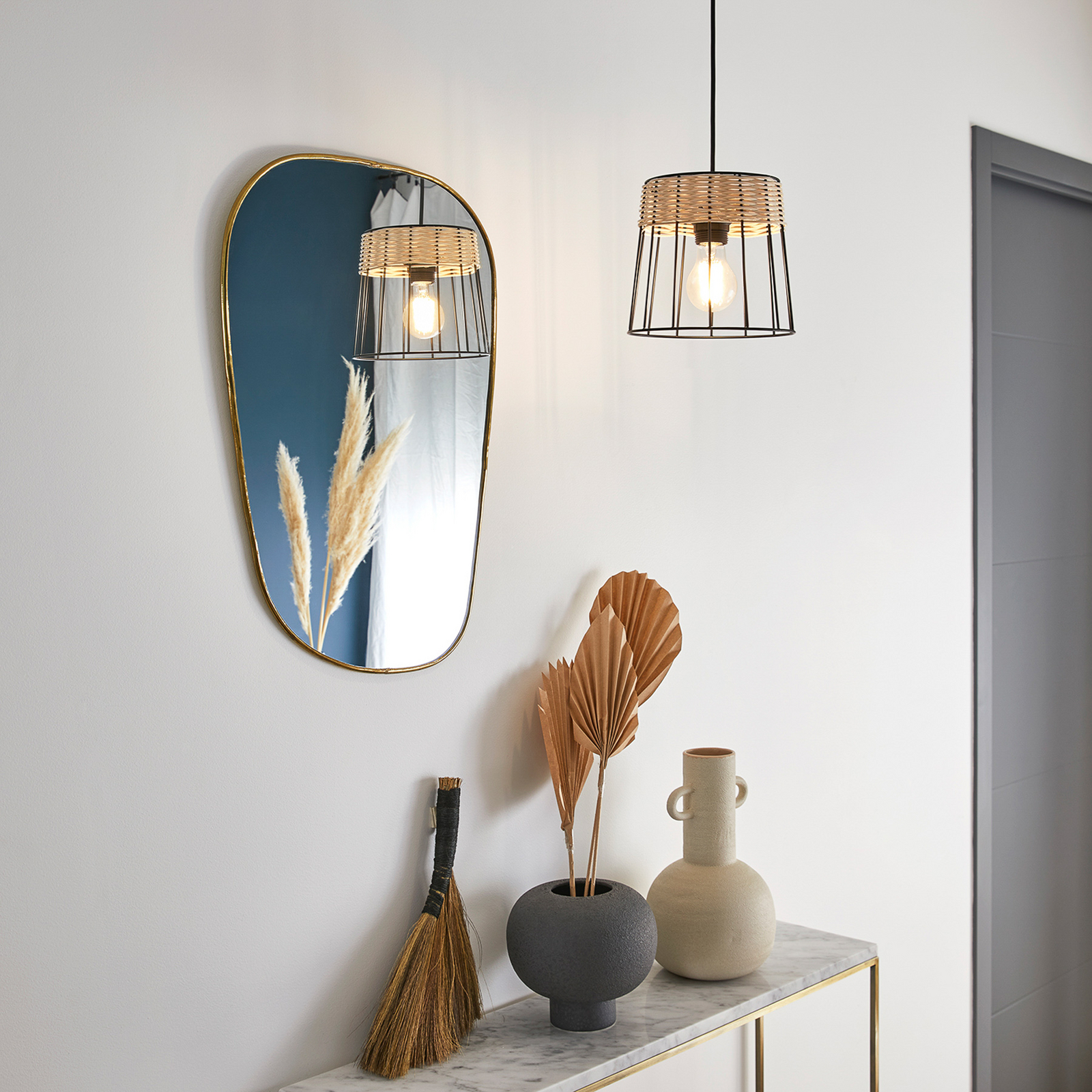 Indah viseća svjetiljka, crna, Ø 20 cm - Corep SAS