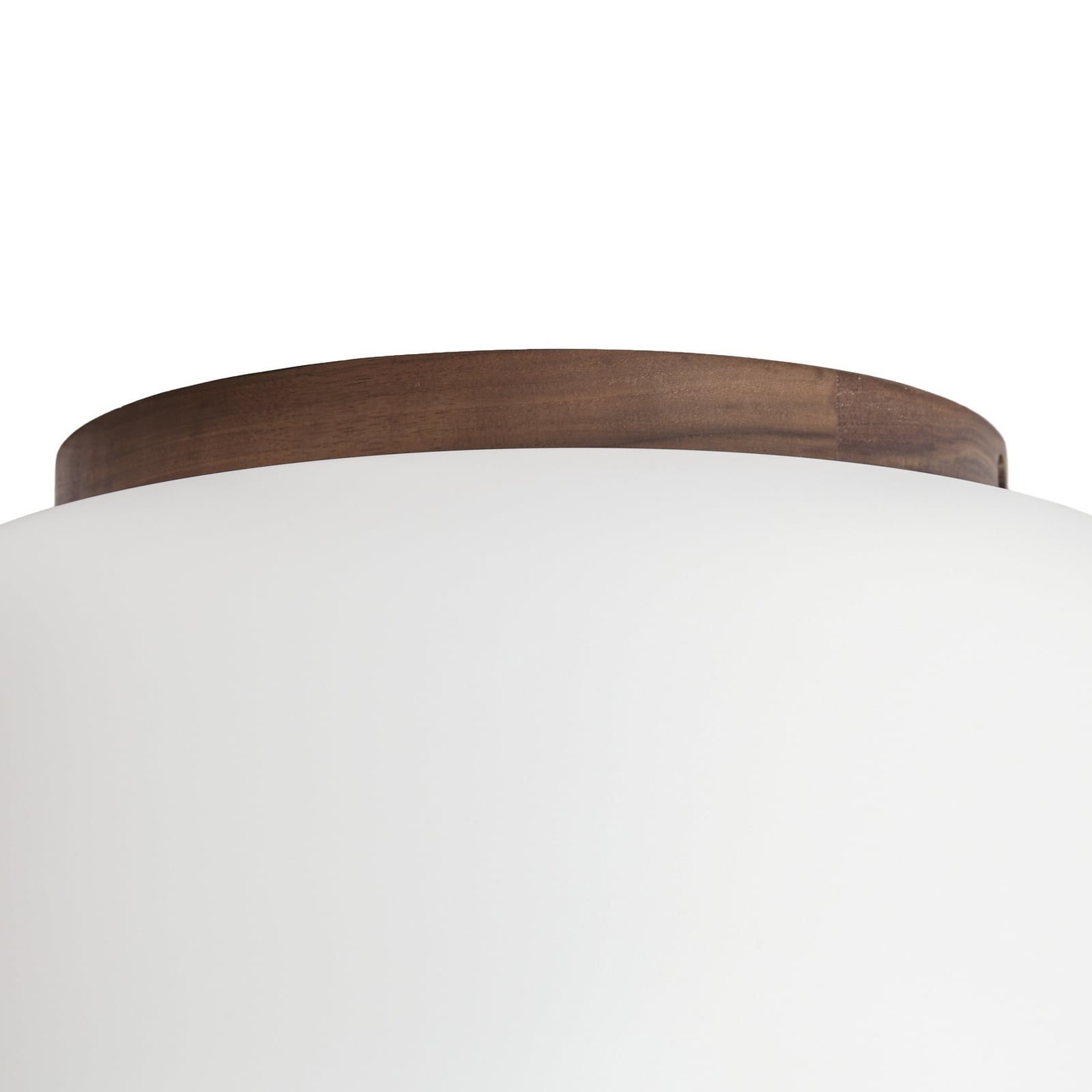 Quitani Shiro LED ceiling light, Ø 28 cm, wood/glass, CCT