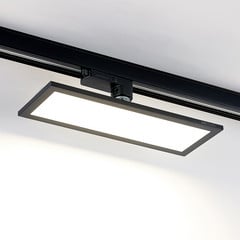 Arcchio Hairis 3-vaiheinen LED-paneeli, 30 cm, musta, 4000 K