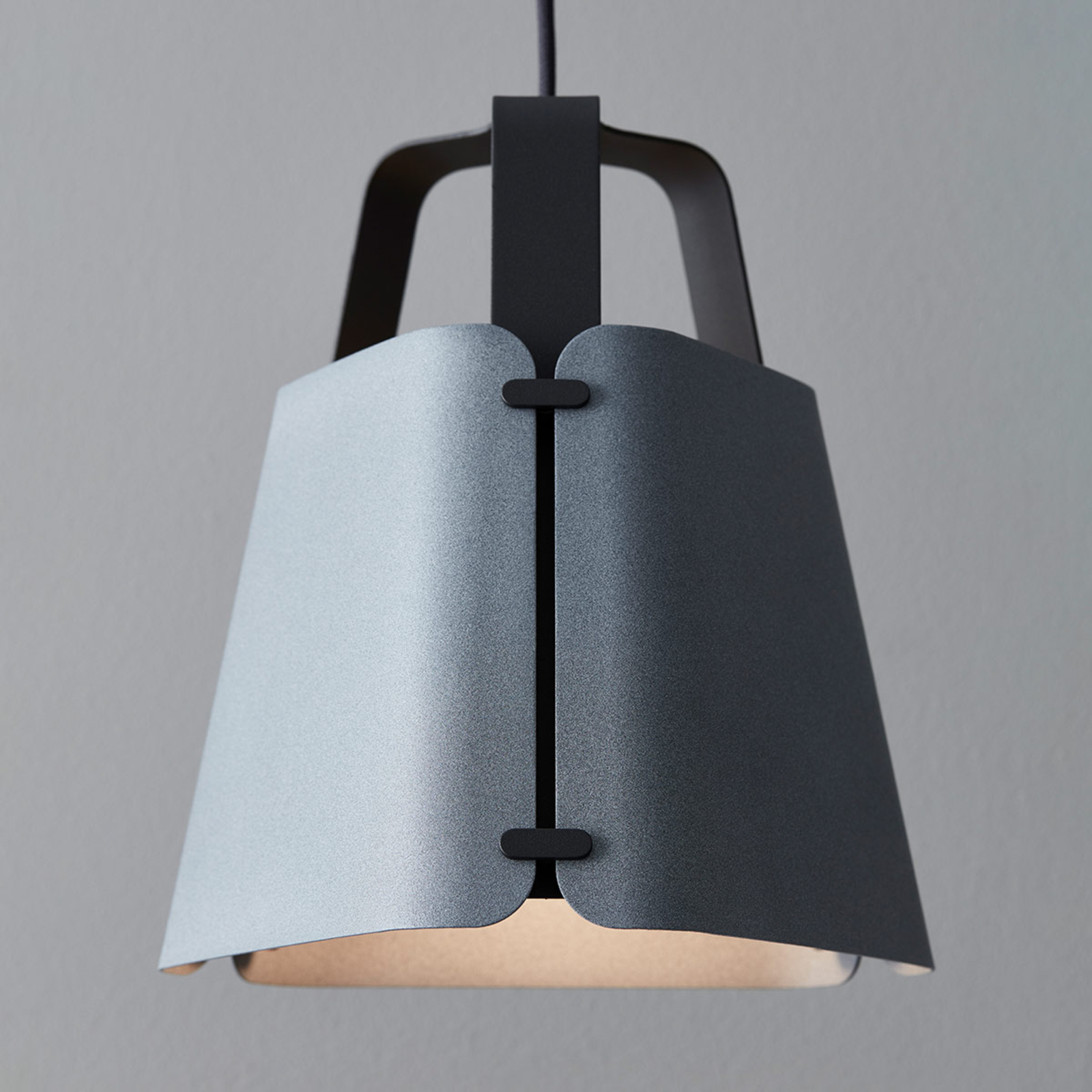 Hanglamp Fold, betonstructuur, 27,5 cm