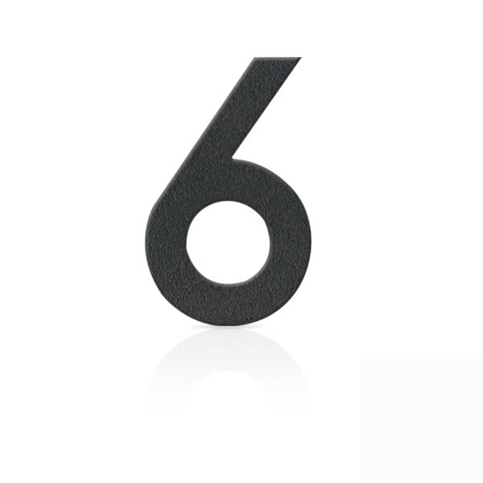 E-shop Čísla domu ušľachtilá oceľ číslica 6 sivá