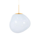 Melt Mini LED-Hängelampe, Ø 28 cm, weiß/gold - Tom Dixon