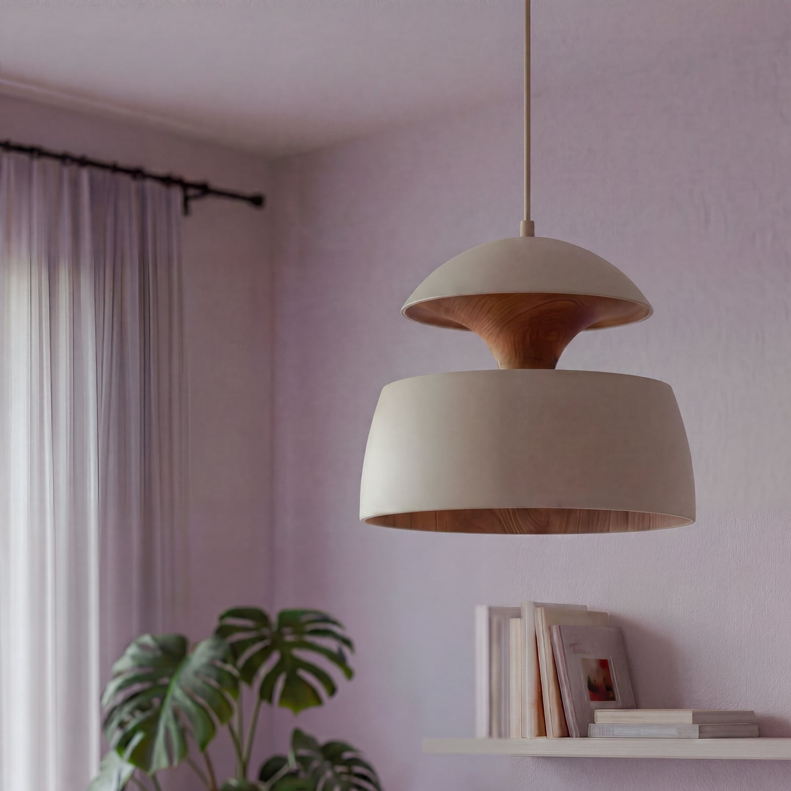 OSRAM hengelampe Decor Hazel, beige, Ø 40 cm, metall, E27 OSRAM hengelampe Decor Hazel, beige, Ø 40 cm, metall, E27