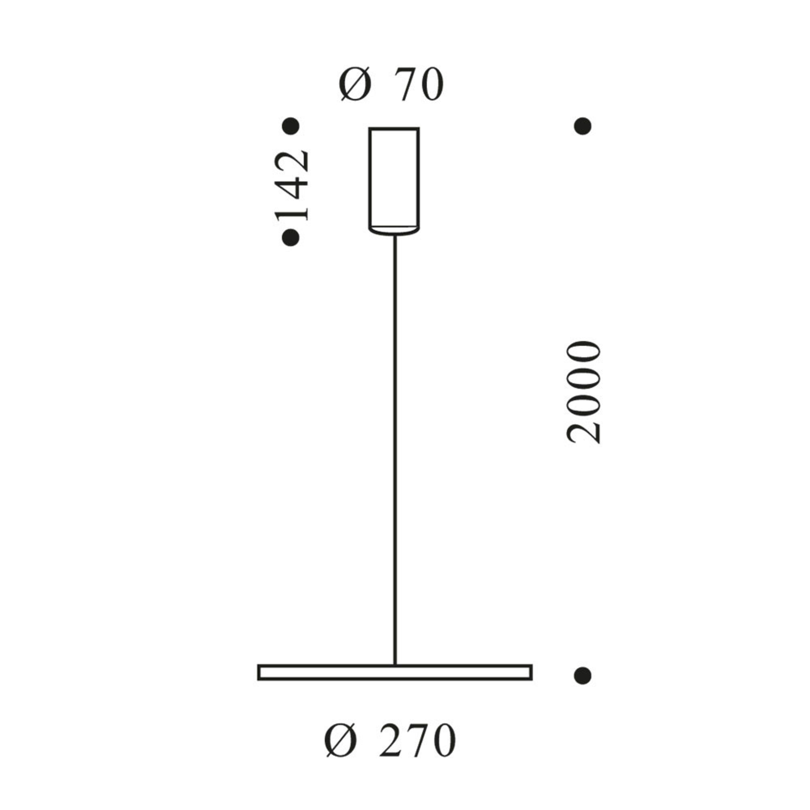 OLIGO Decent Max LED-riippuvalaisin, eleohjaus