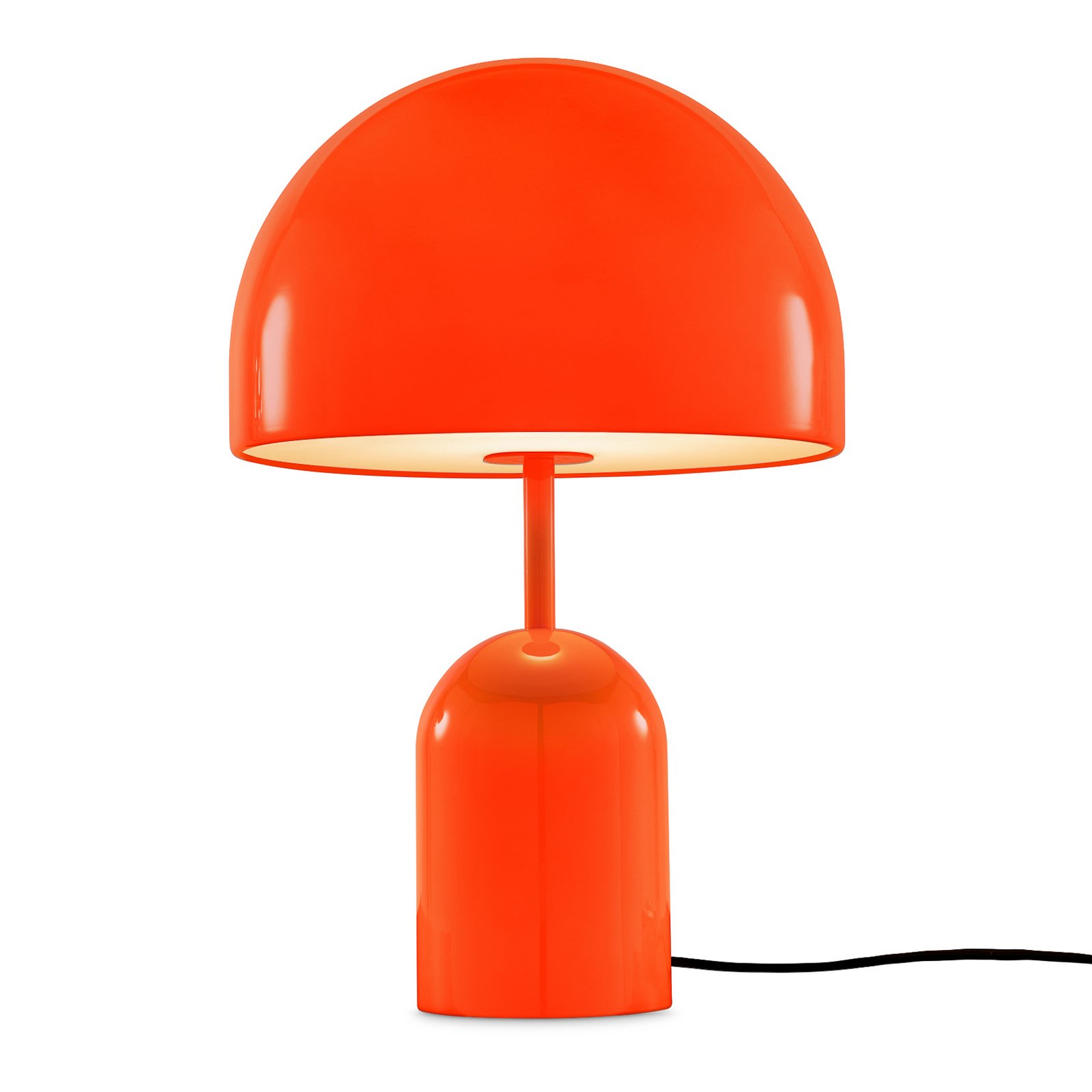 Tom Dixon LED table lamp Bell, red, height 43 cm, steel