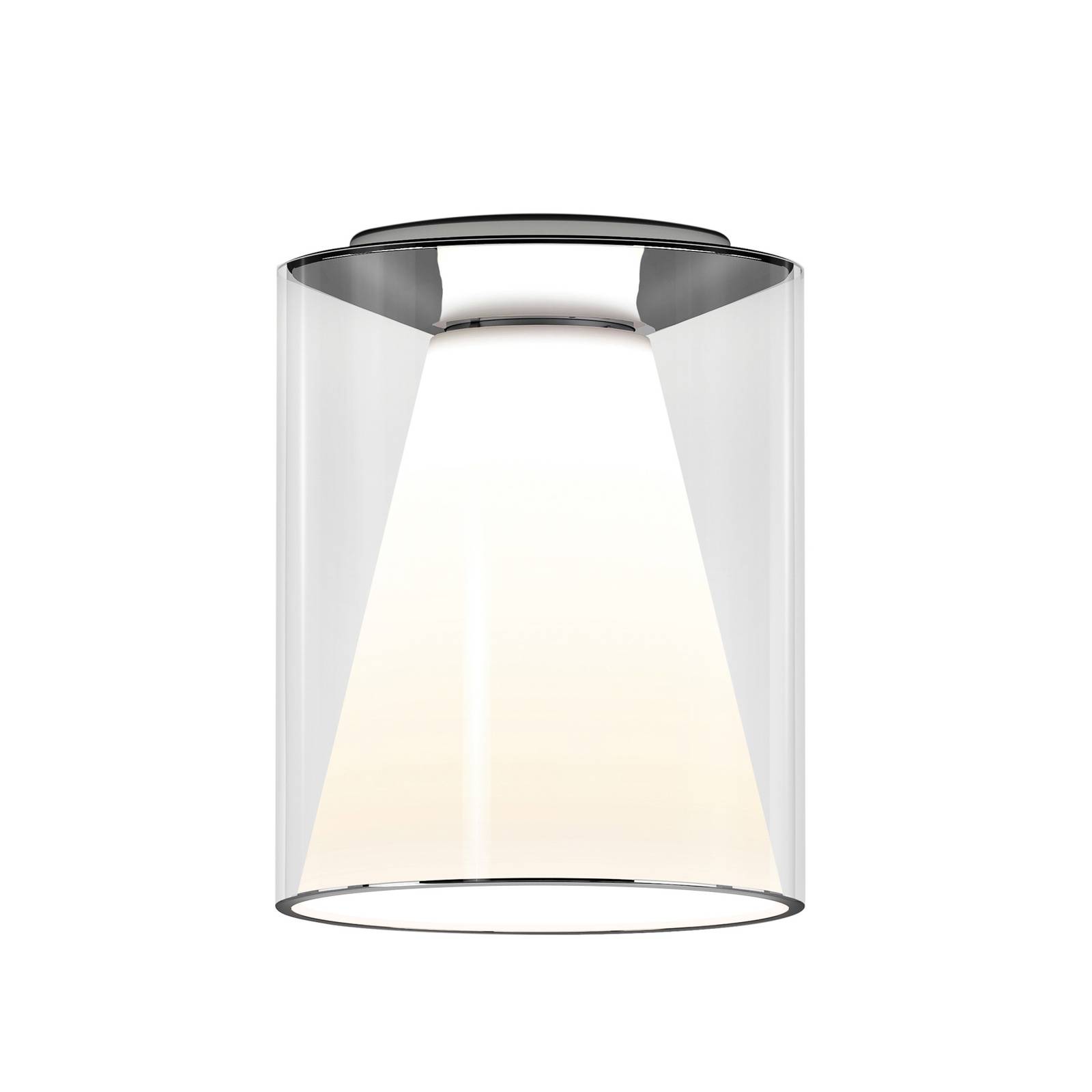 Serien Lighting LED Ceiling Light - Living / Dining Room - Flush Ceiling Light - dimmable - Design - Clear
