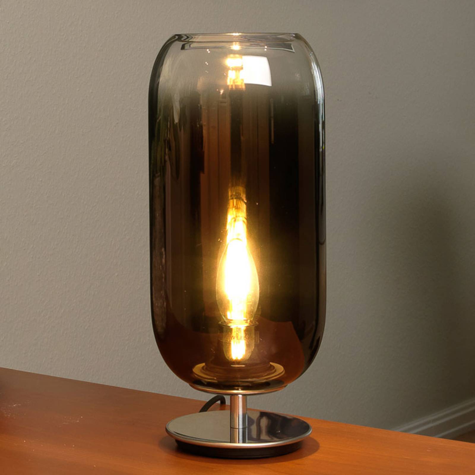Artemide gople mini asztali lámpa bronz/ezüst