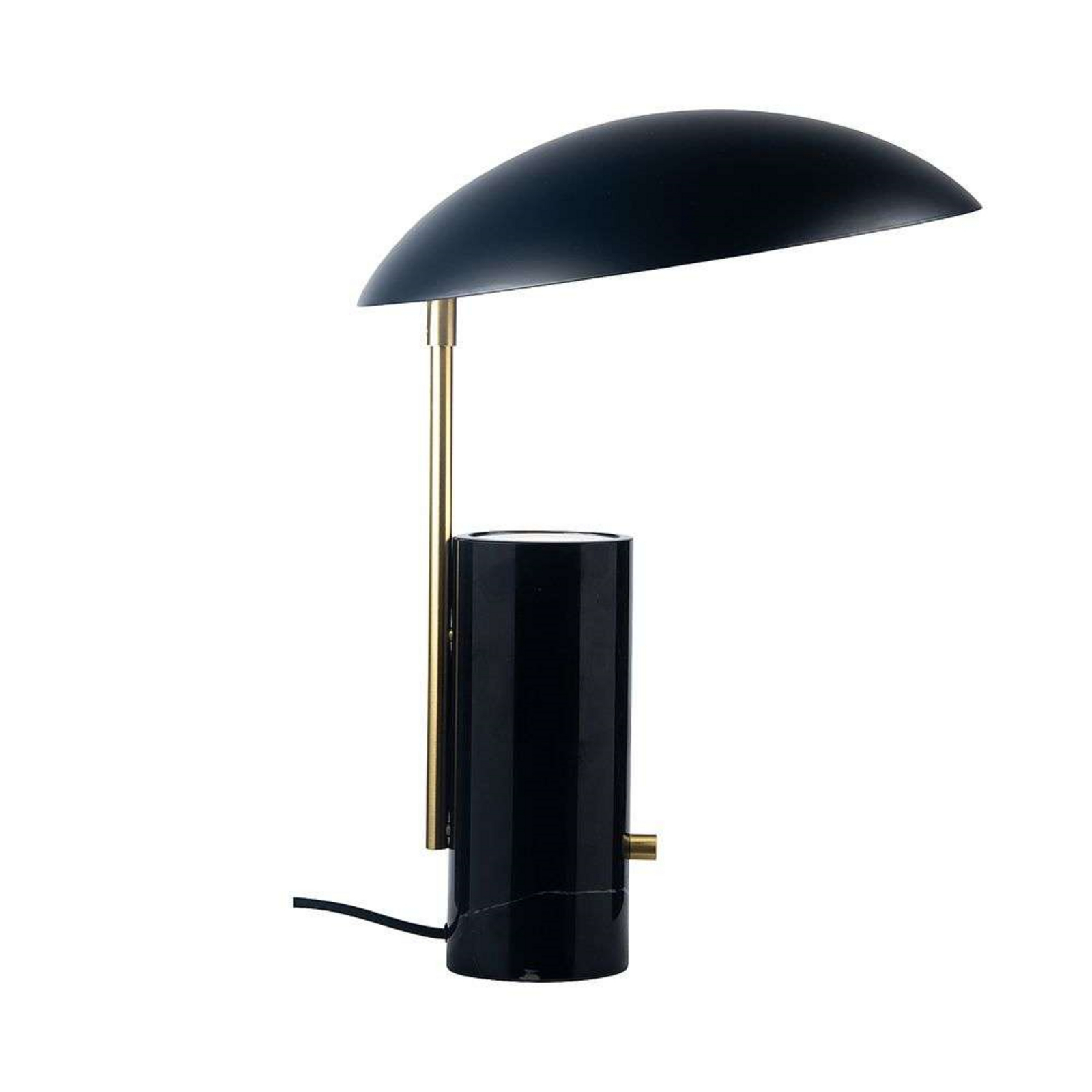 Lampe à poser Mademoiselles, socle marbre, noire