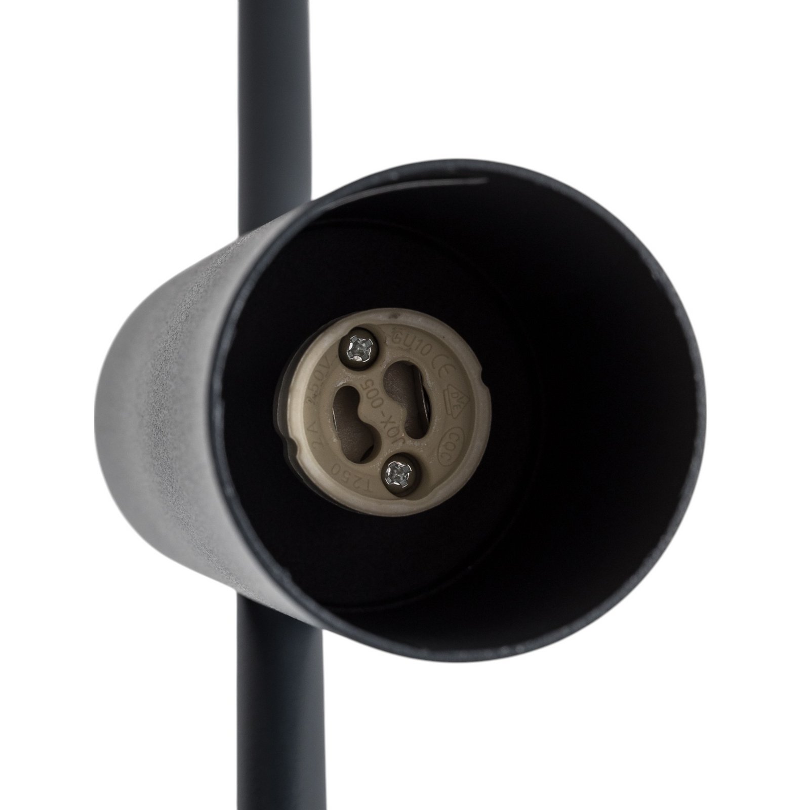 Leda 2 downlight, anthracite, 2-bulb, steel, height 55 cm