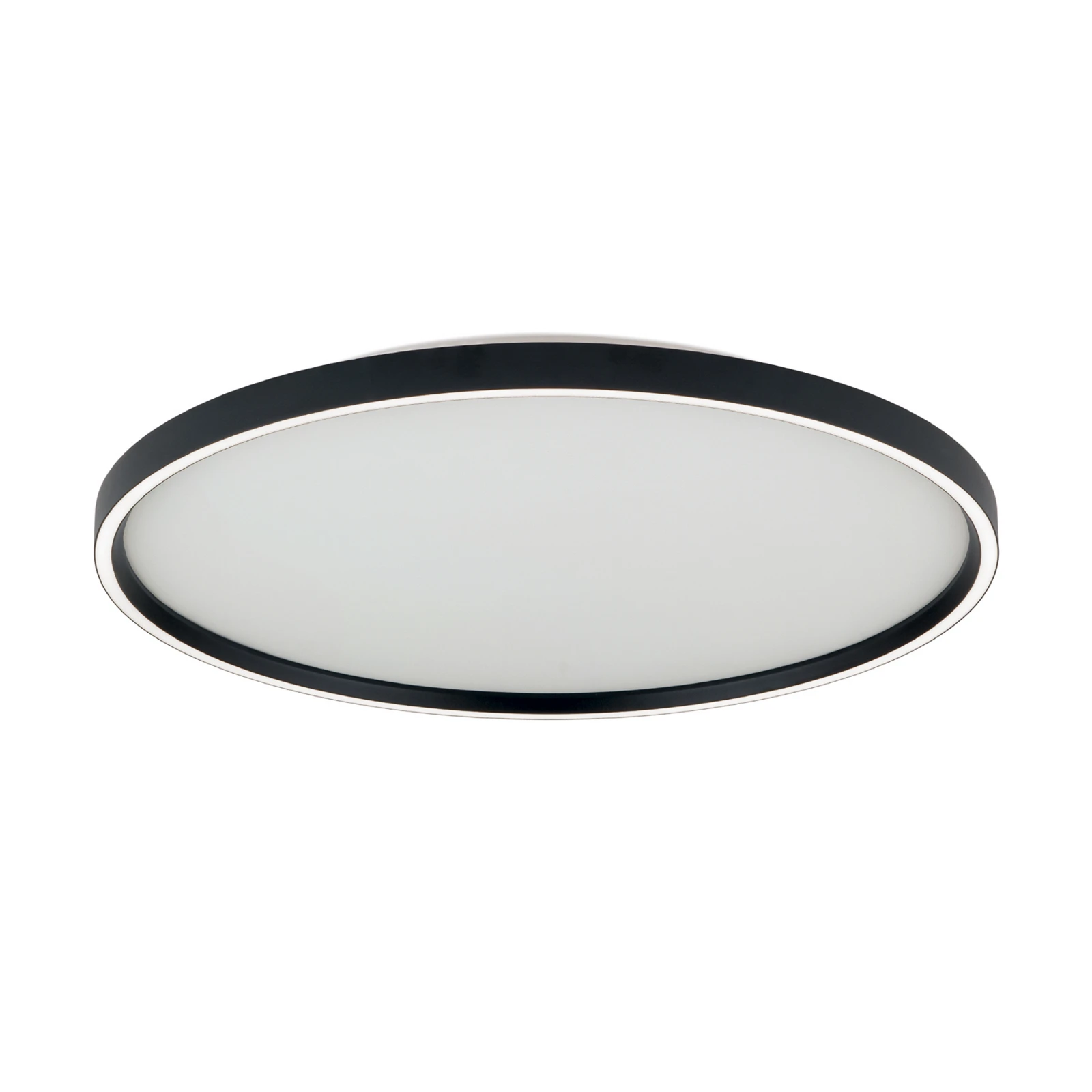 Φωτιστικό οροφής LED Masca, μαύρο, Ø 60 cm, CCT, μέταλλο, ρυθμιζόμενο