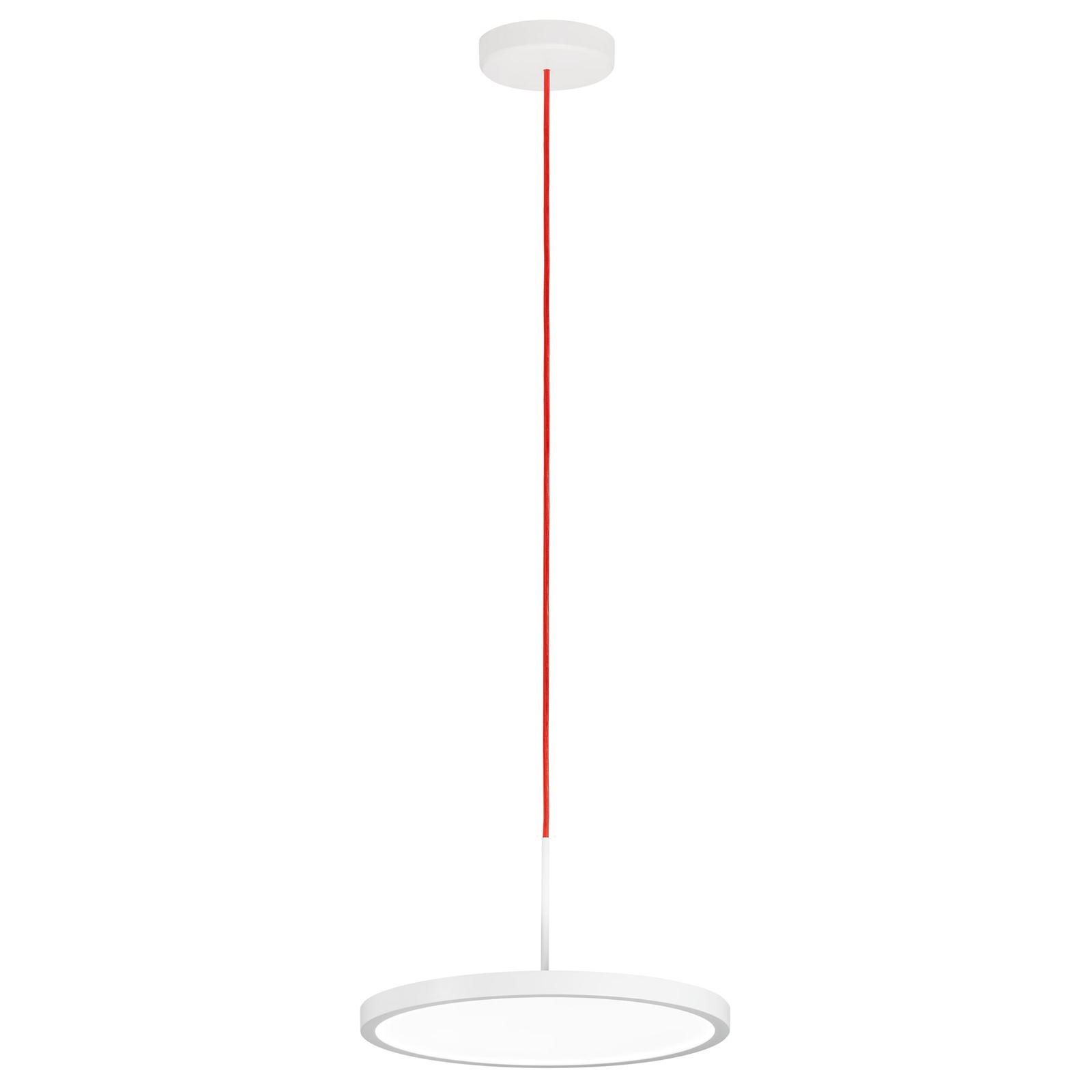 Lámpara colgante LED VIVAA 2.0 VTL Ø45cm cable rojo CCT