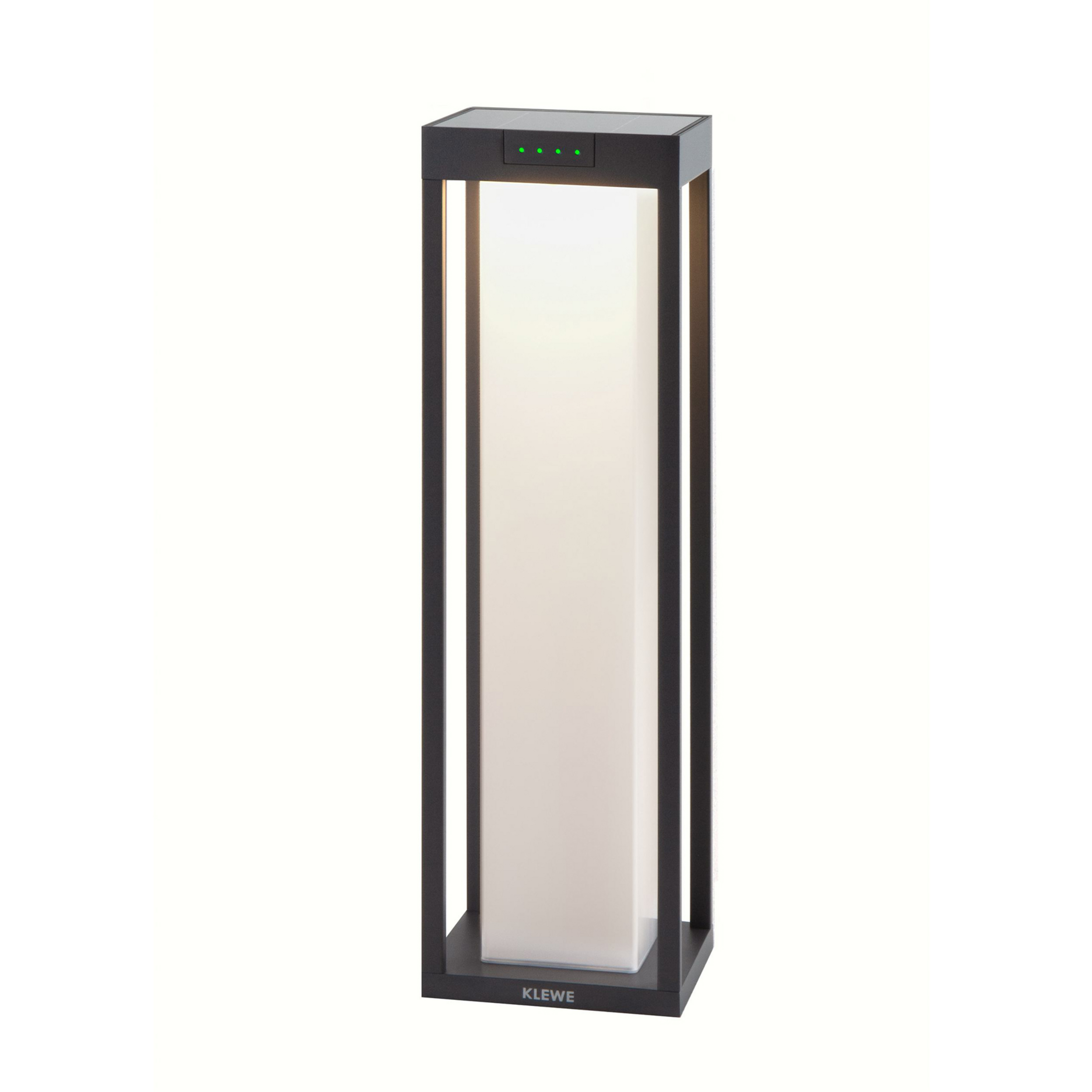 KLEWE LED solární lampa RADIA MAXI MOON, antracitová, 50 cm, IP65