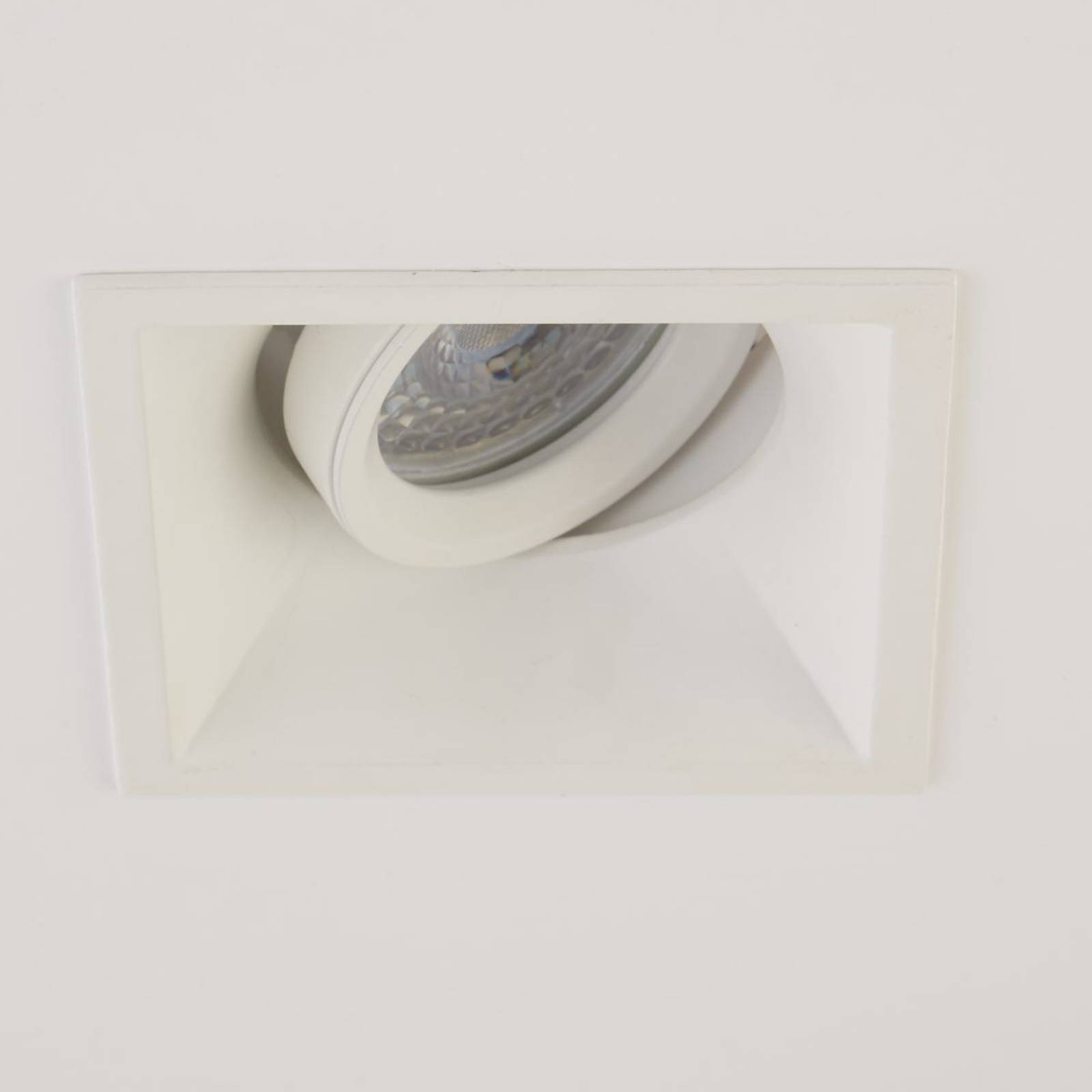 Searchlight Luminaire encastrable Slim Trim Square blanc 9 x 9 cm aluminium GU10