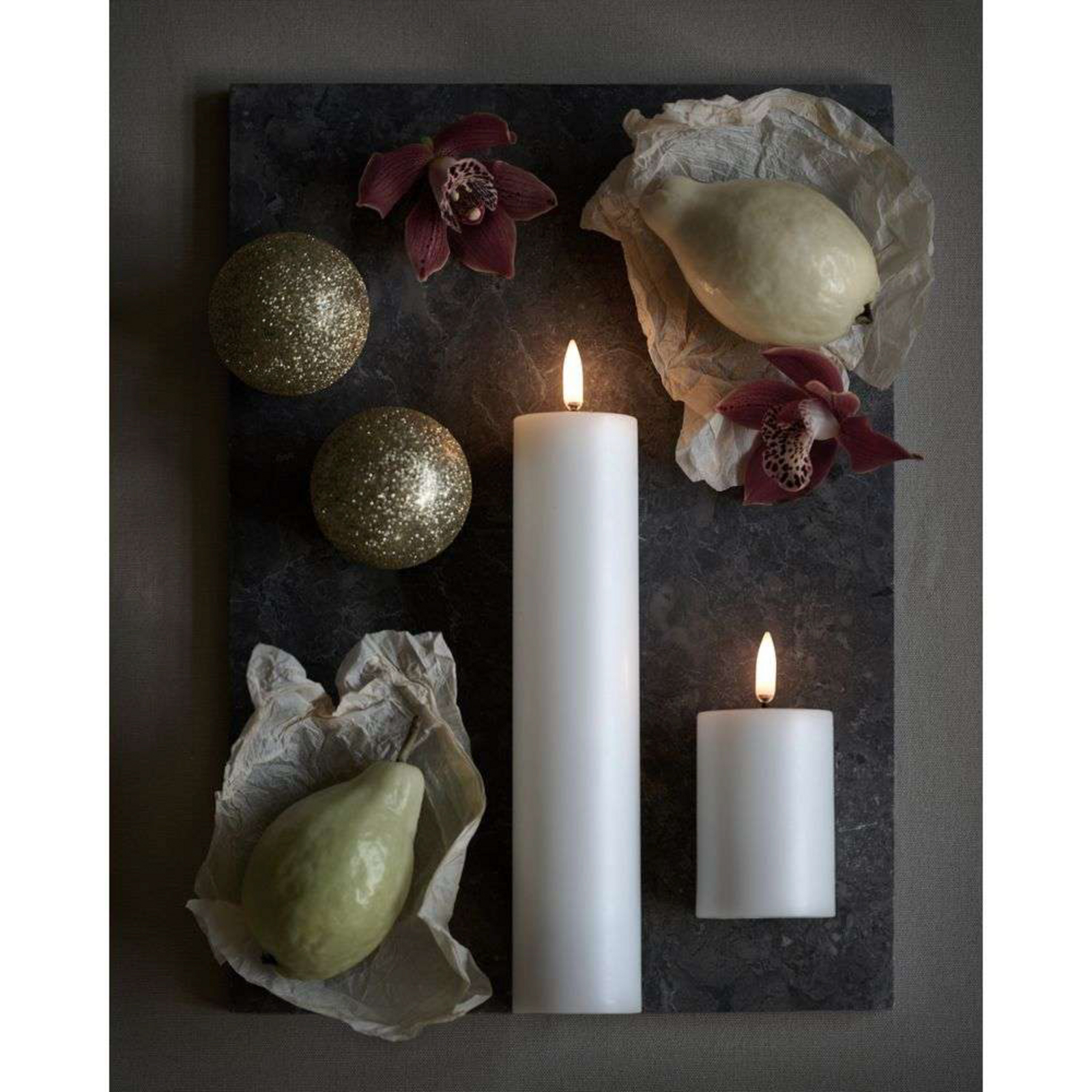 Pillar Candle LED Nordic White 4,8 x 22 cm - Uyuni Lighting