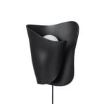 OYSTER wandlamp, zwart, hoogte 29 cm met stekker - ferm LIVING