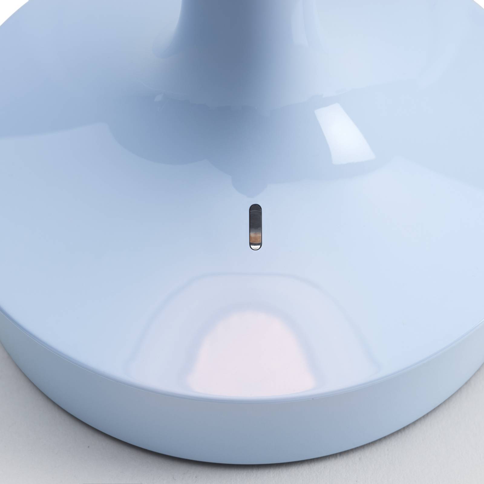 Flos LED tafellamp Bon jour zonder stekker, lichtblauw