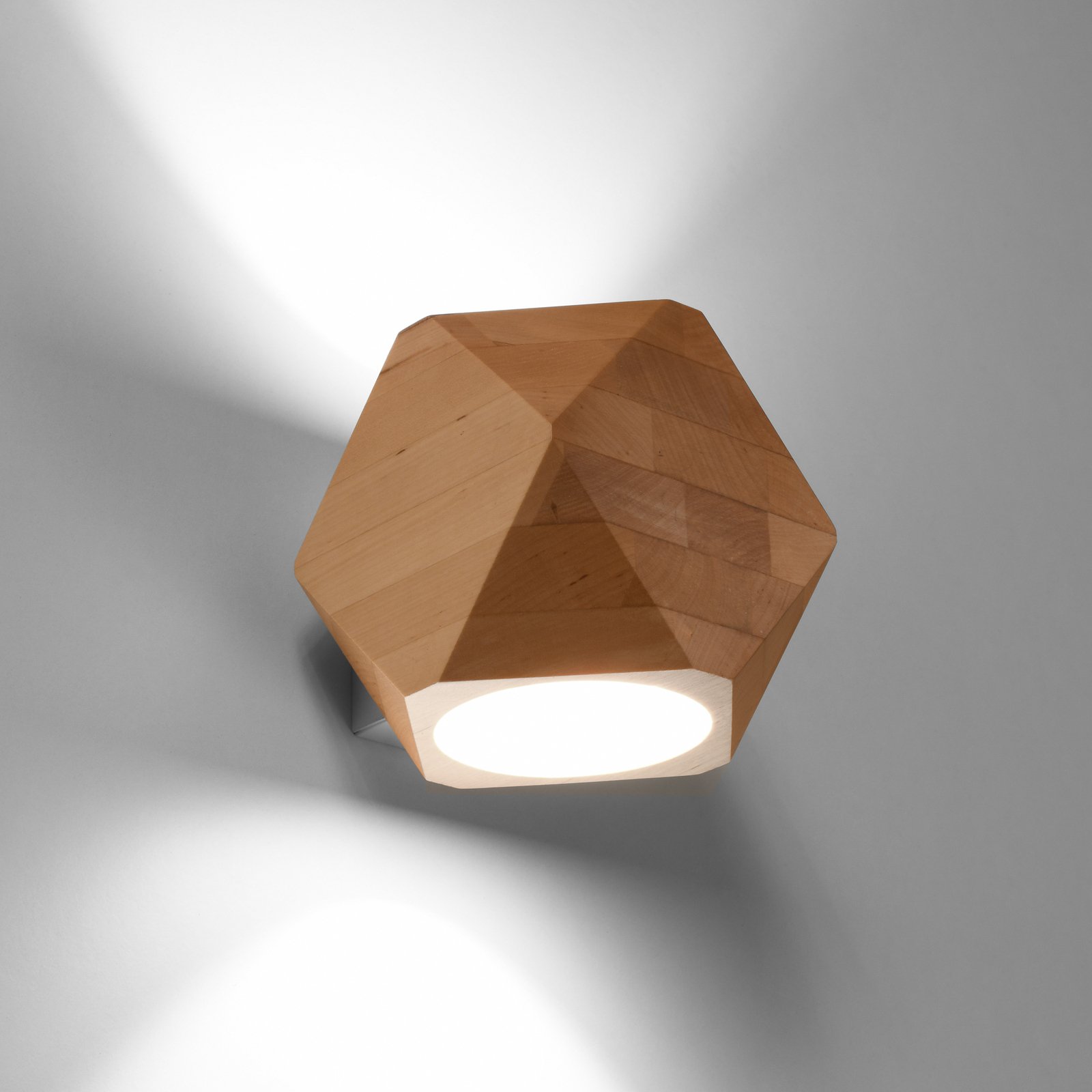 Envostar Peach Puff wall polyhedron wood 1-bulb