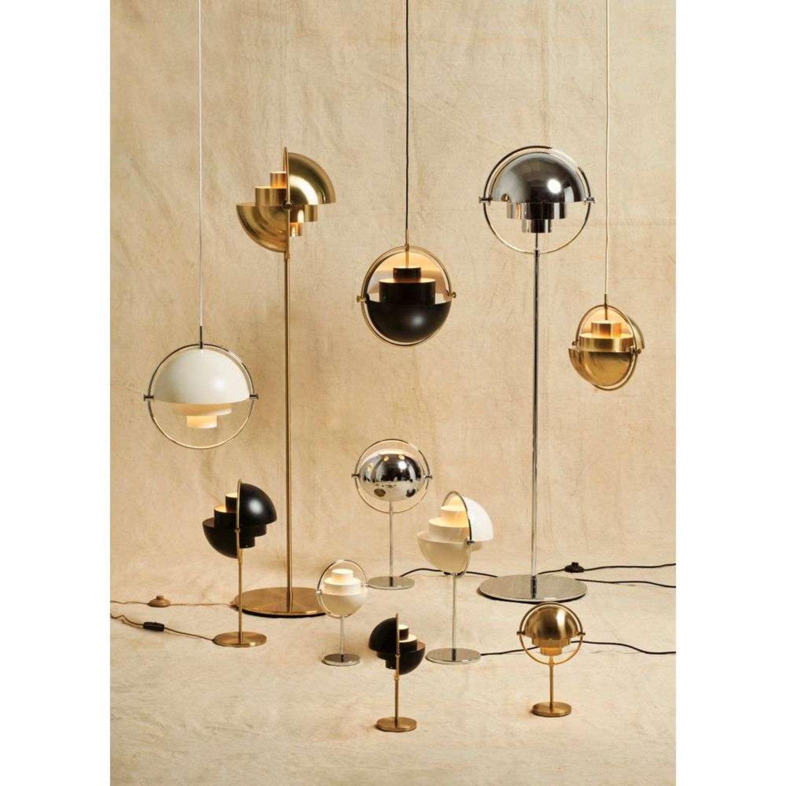 Multi-Lite Lampă de Masă Brass/Black - GUBI