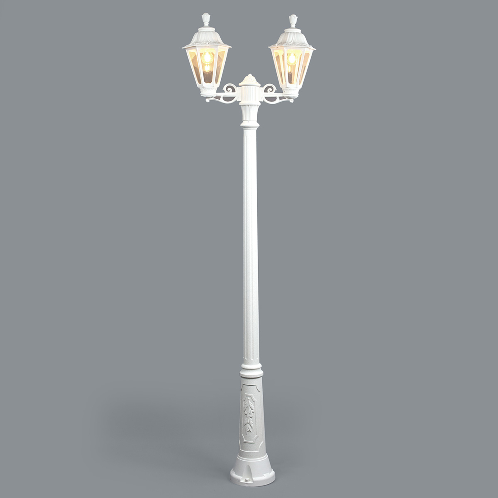 LED stulpų šviestuvas "Artu Rut" 2 lemputės E27 baltos spalvos
