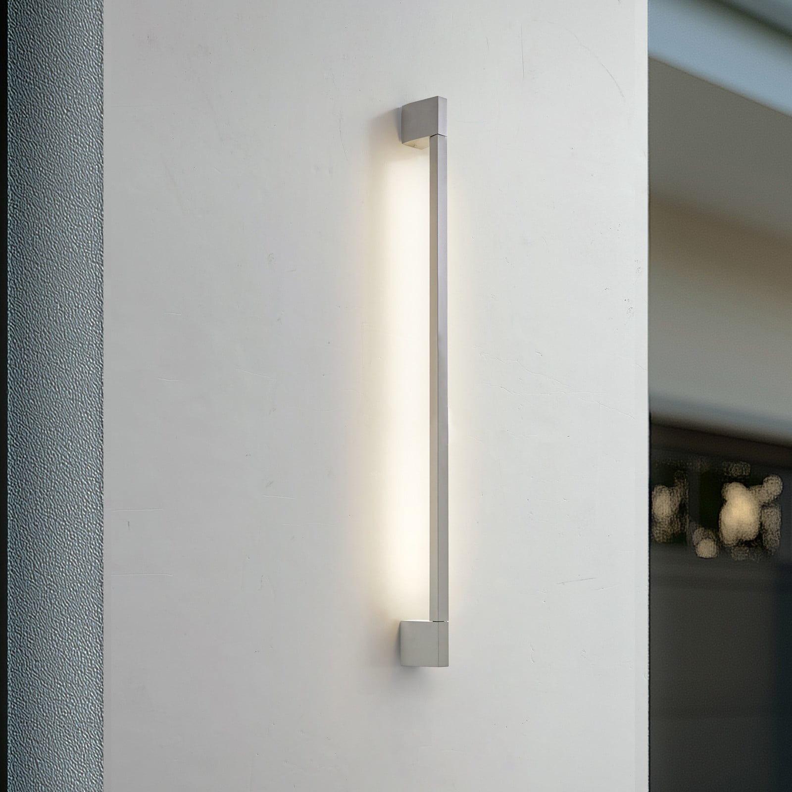 Neano LED-utomhusv&auml;gglampa, stengr&aring;, 90 cm, IP54 Lindby - Balkong - Modern - Aluminium