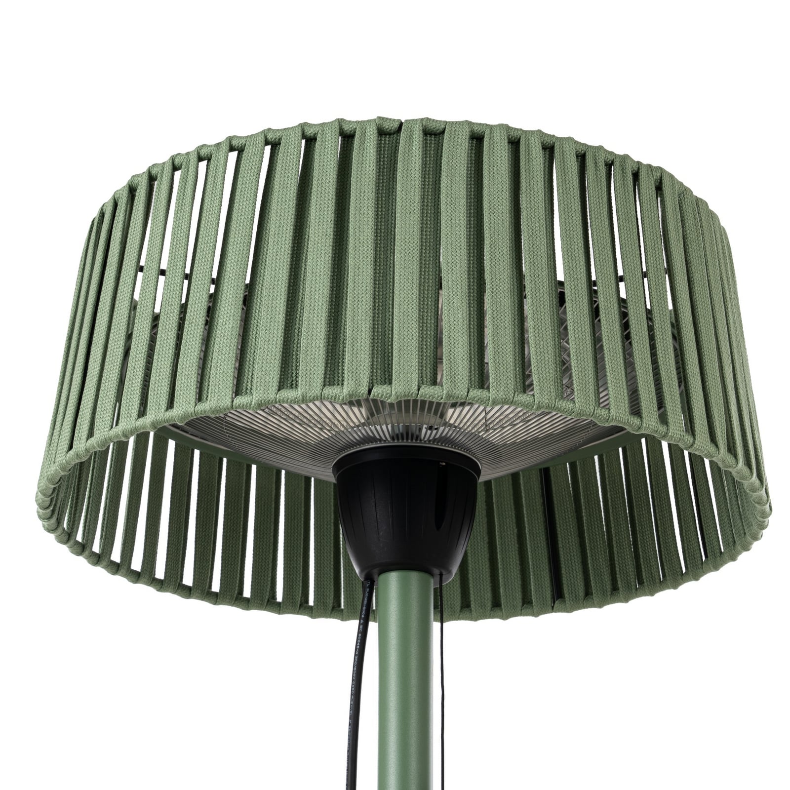 Radiateur rayonnant de table Pyravo, vert, aluminium, hauteur 70 cm, IP44 - Radiateur rayonnant de table Pyravo, vert, aluminium, hauteur 70 cm, IP44 -