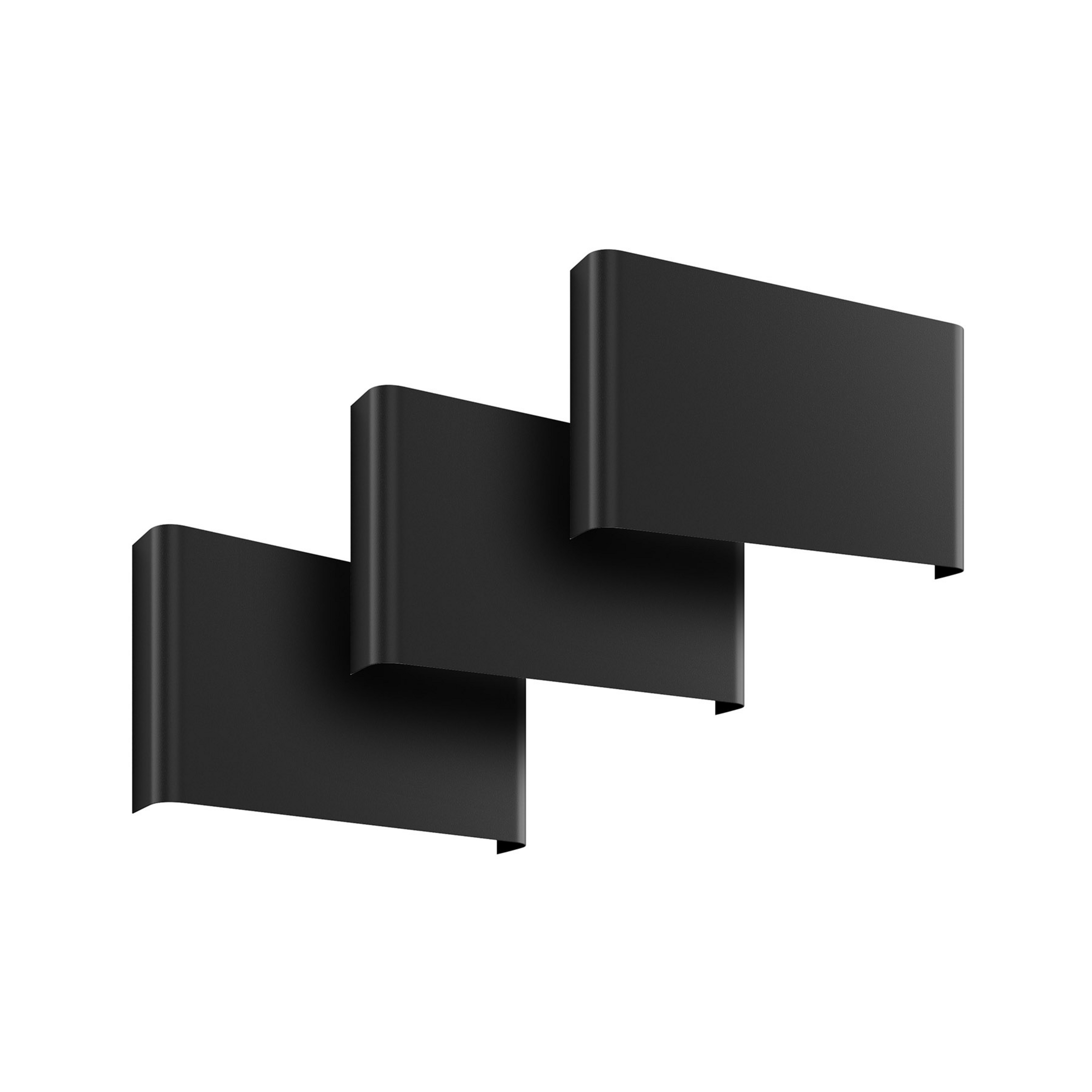 Vägglampa Haga, 3-pack, grafit, G9, upp/ner, 15 cm hög
