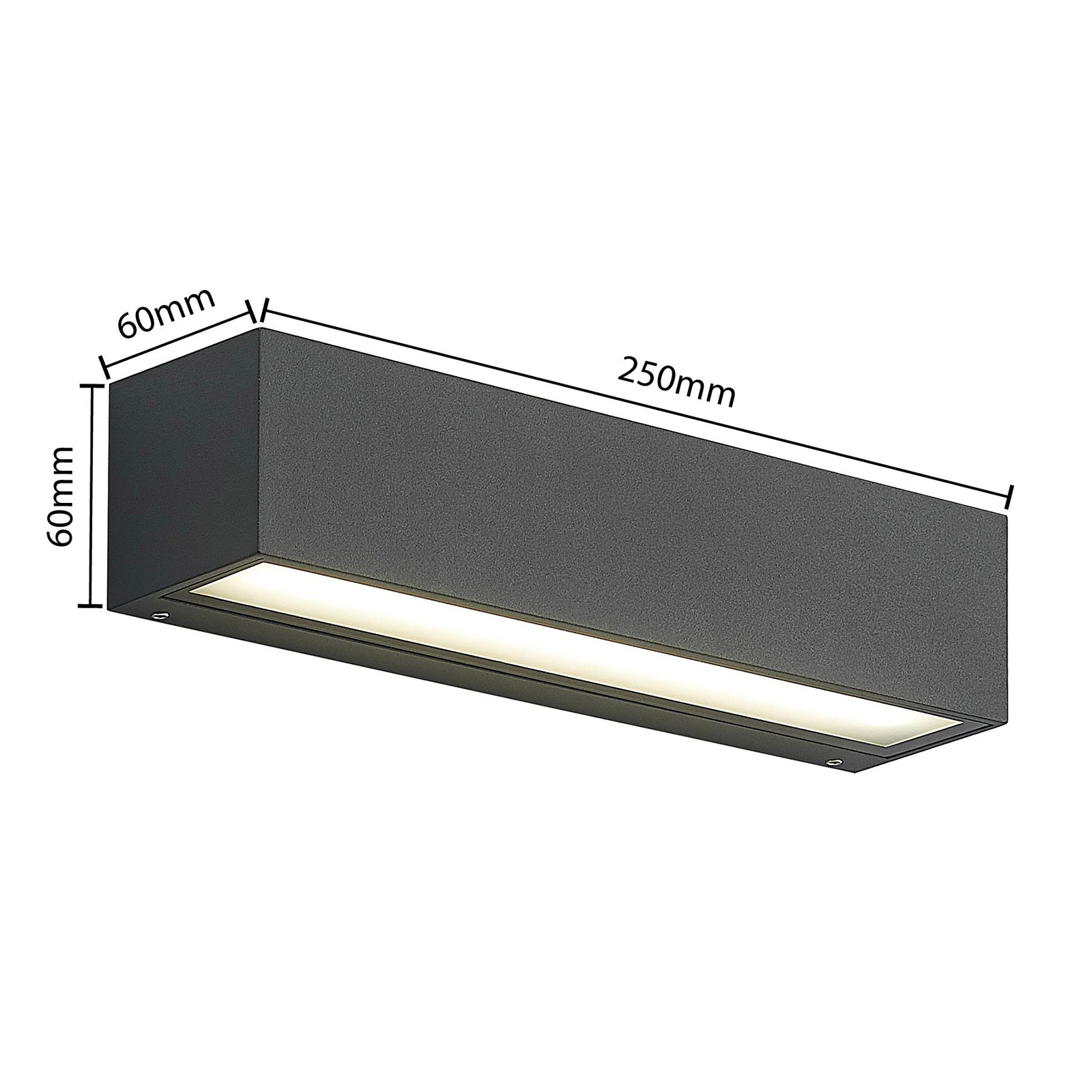 Lengo LED Buiten Wandlamp Up/Down L25 CCT Grafit - Arcchio