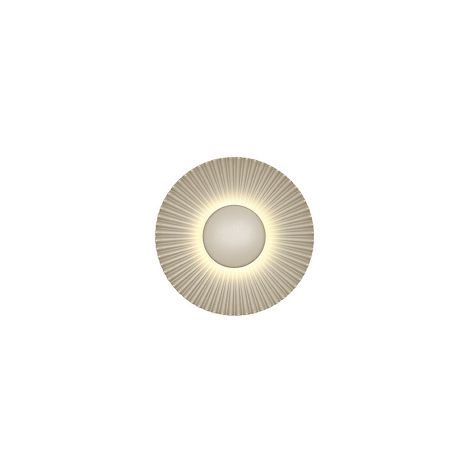LED zidna svjetiljka Shelley, boje pijeska, Ø 16 cm, metal - Dnevni boravak/blagovaonica - Moderan - pijesak
