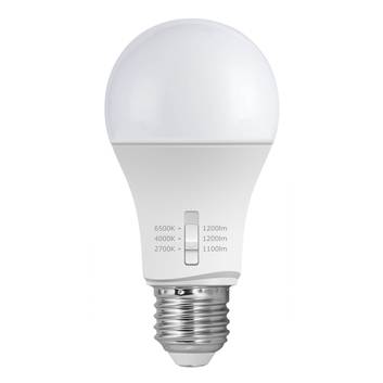 E27 11W lampadina LED A60 CCT 2.700/4.000/6.500K