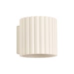 RIBLA wandlamp, beige, Ø 10 cm, metaal, G9 - SOLLUX