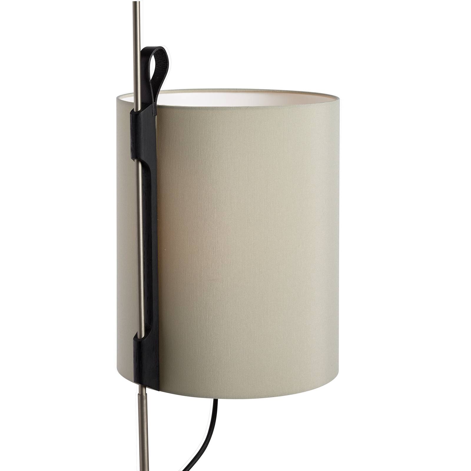 Magnetická stojacia lampa, Ø 25 cm, khaki, čierny dub