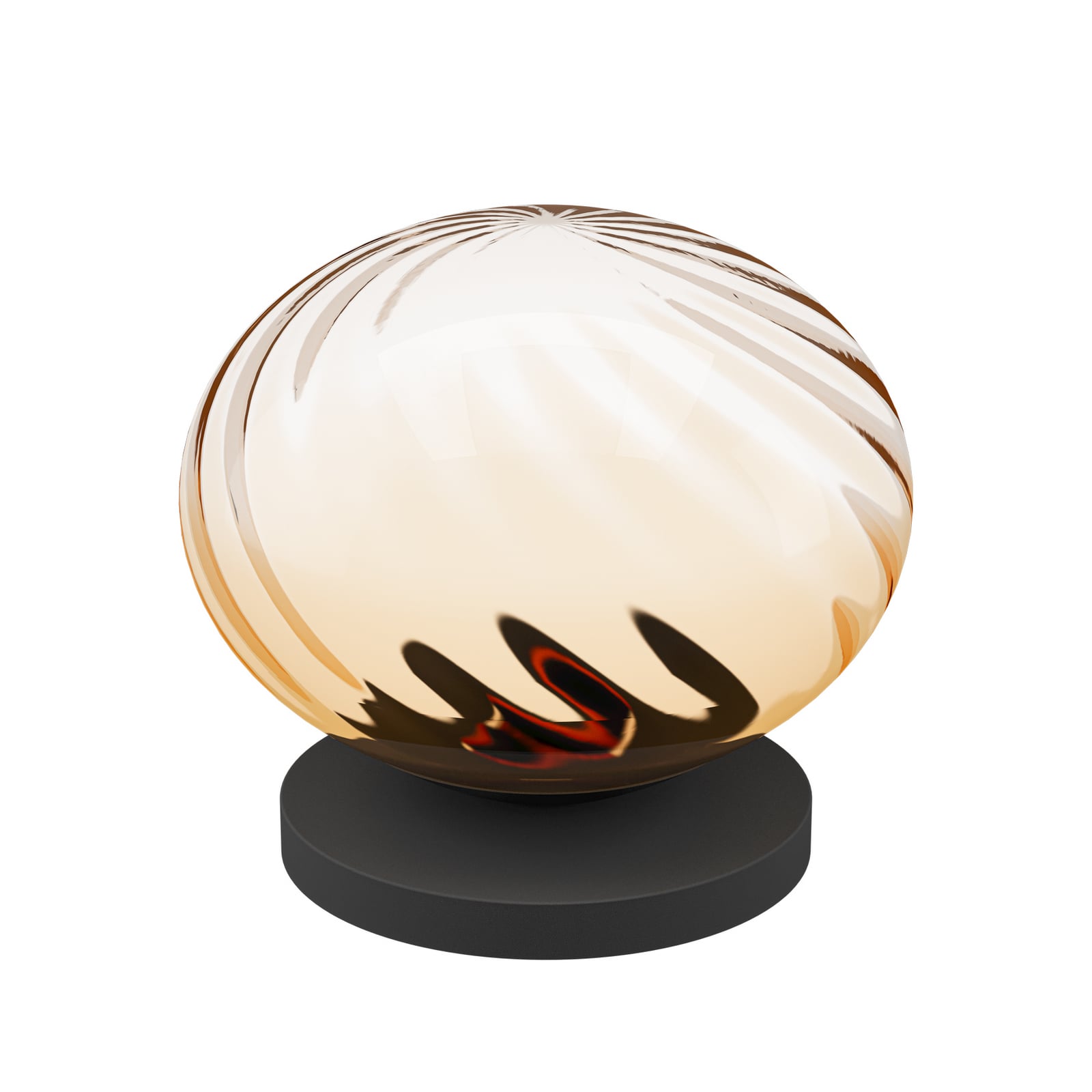 Lampe de table Pantoja noire/ambre 24 cm CCT - Stars of Light