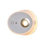 LED-Wandleuchte Zoom, Spot, USB-Ausgang, grau