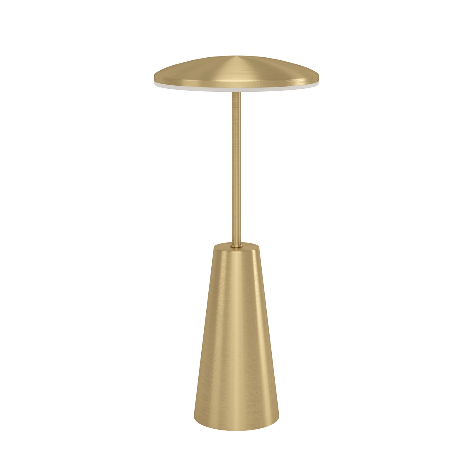 Piccola LED-acculamp, messingkleurig, hoogte 28 cm, IP54