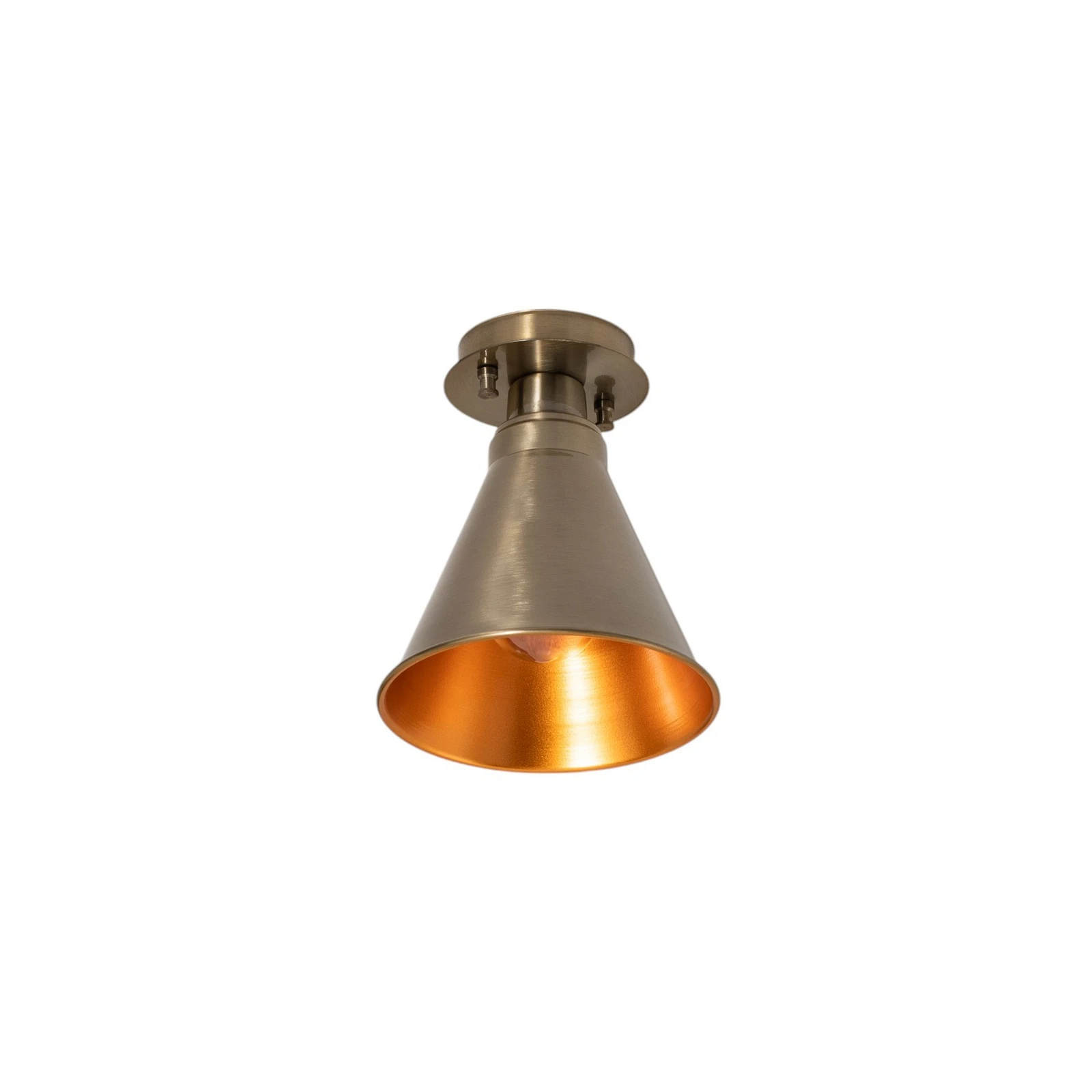 Stropné svietidlo Berceste N-679, antická meď, kov, Ø 20 cm 