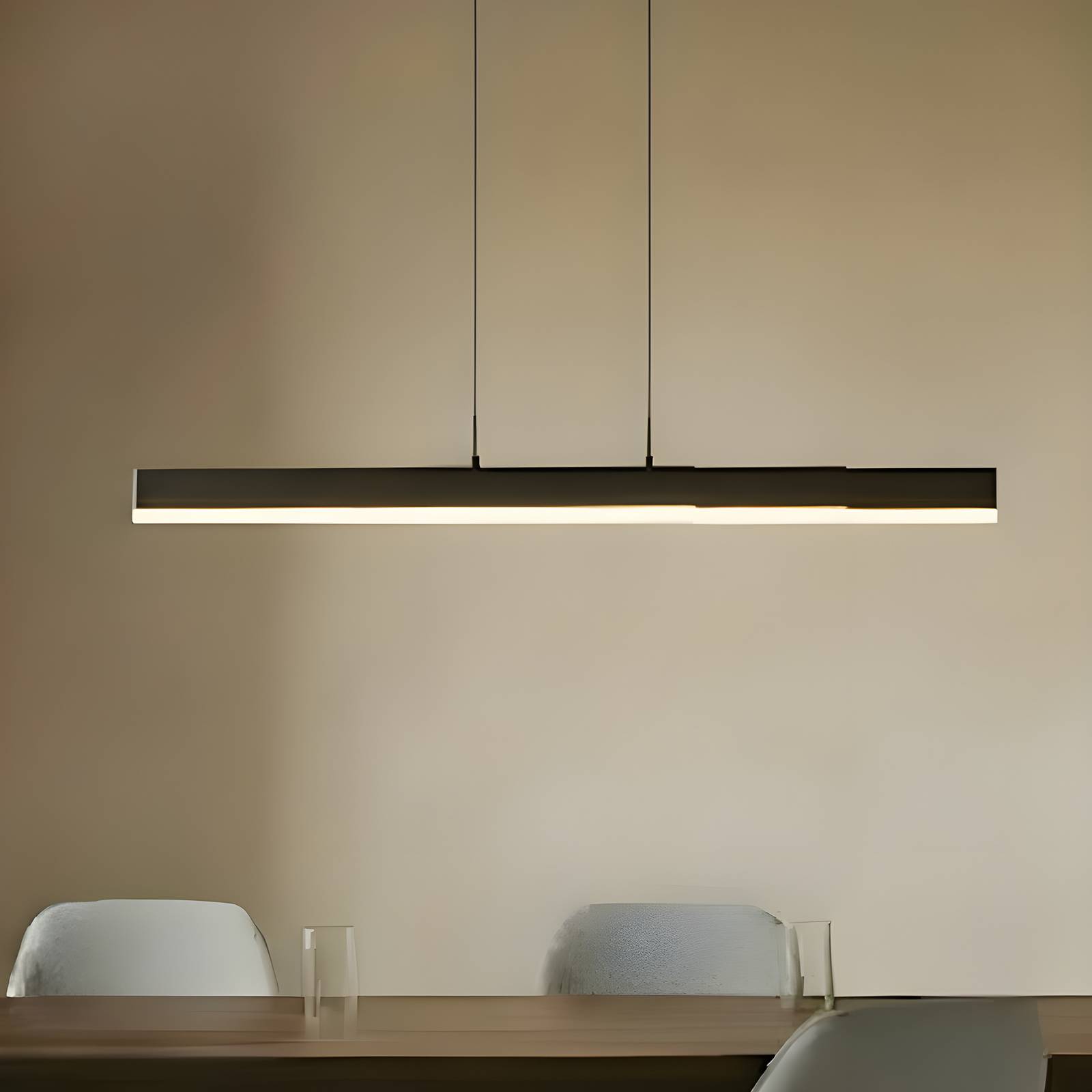 Lucande LED-Hängeleuchte Torven, schwarz, CCT, ausziehbar günstig online kaufen