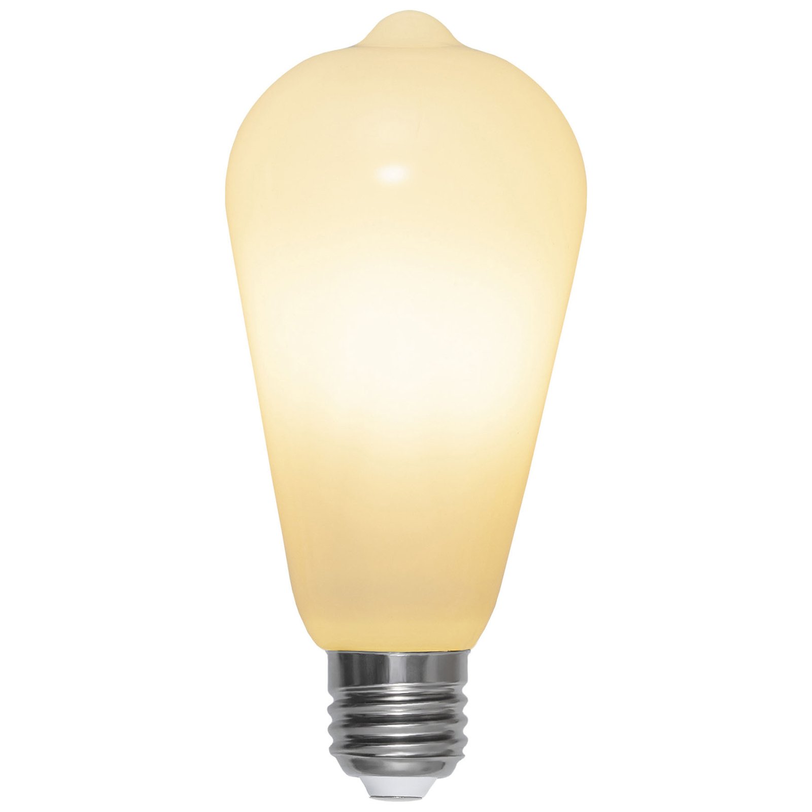 LED-Rustikalampe E27 ST64 6,5W 3-step-dim, opal