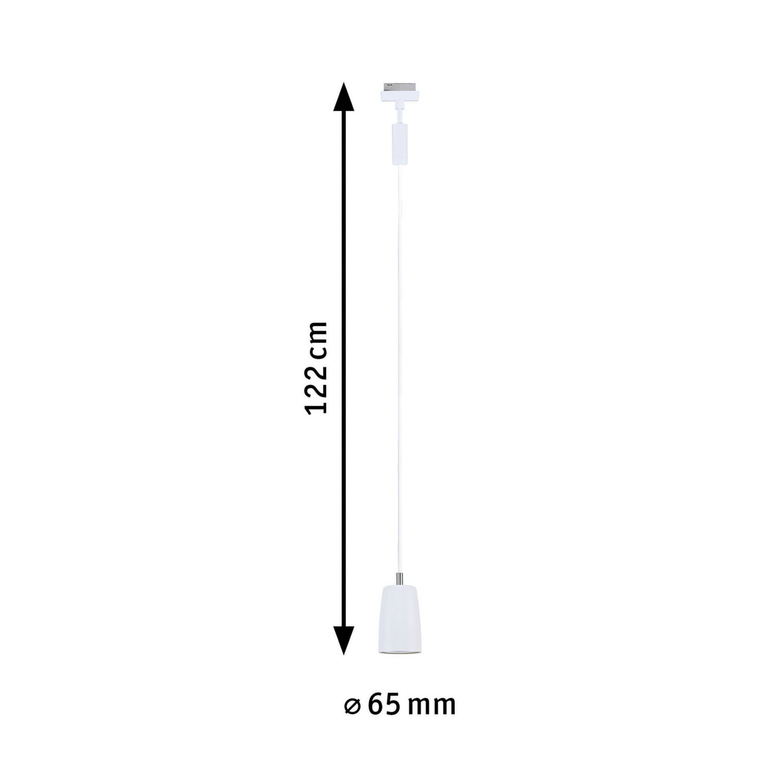 Paulmann URail poklopac za viseću svjetiljku, signalno bijela, GU10 Paulmann URail poklopac za viseću svjetiljku, signalno bijela, GU10