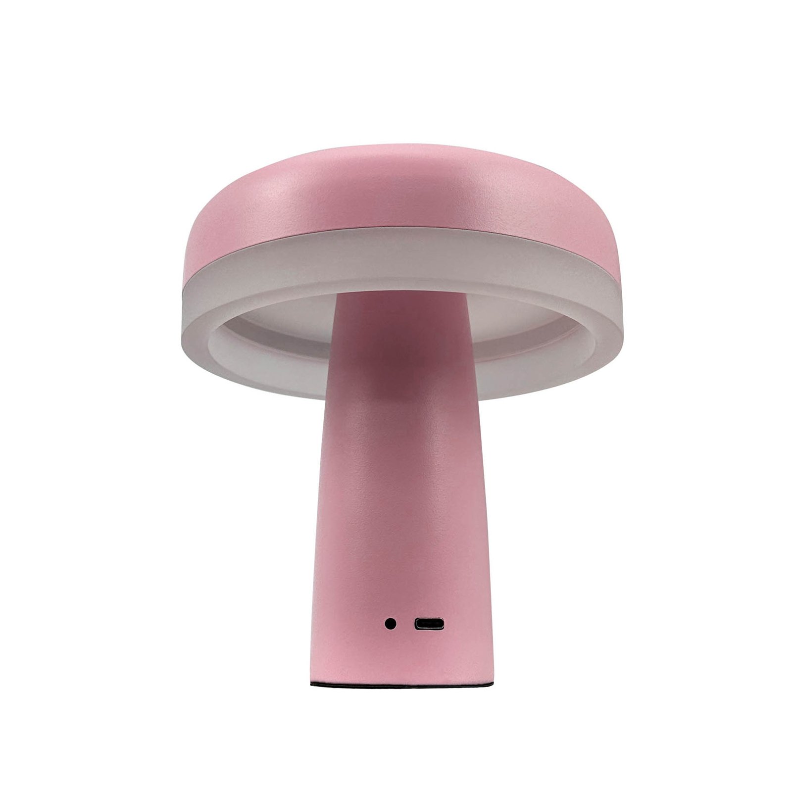 Dyberg Larsen LED table lamp Porter, pink, height 16 cm