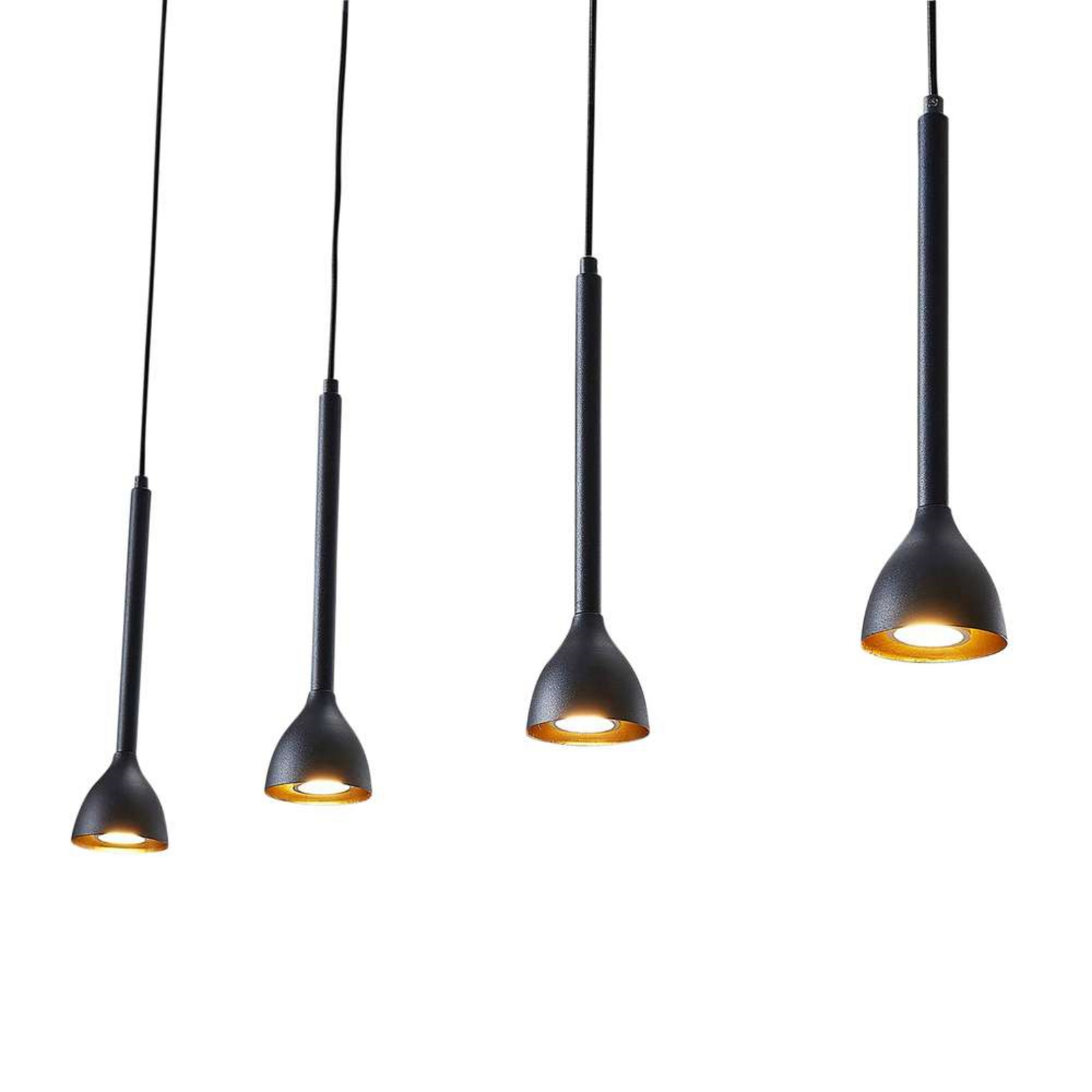 Nordwin 4 Pendant Black/Gold - Lucande