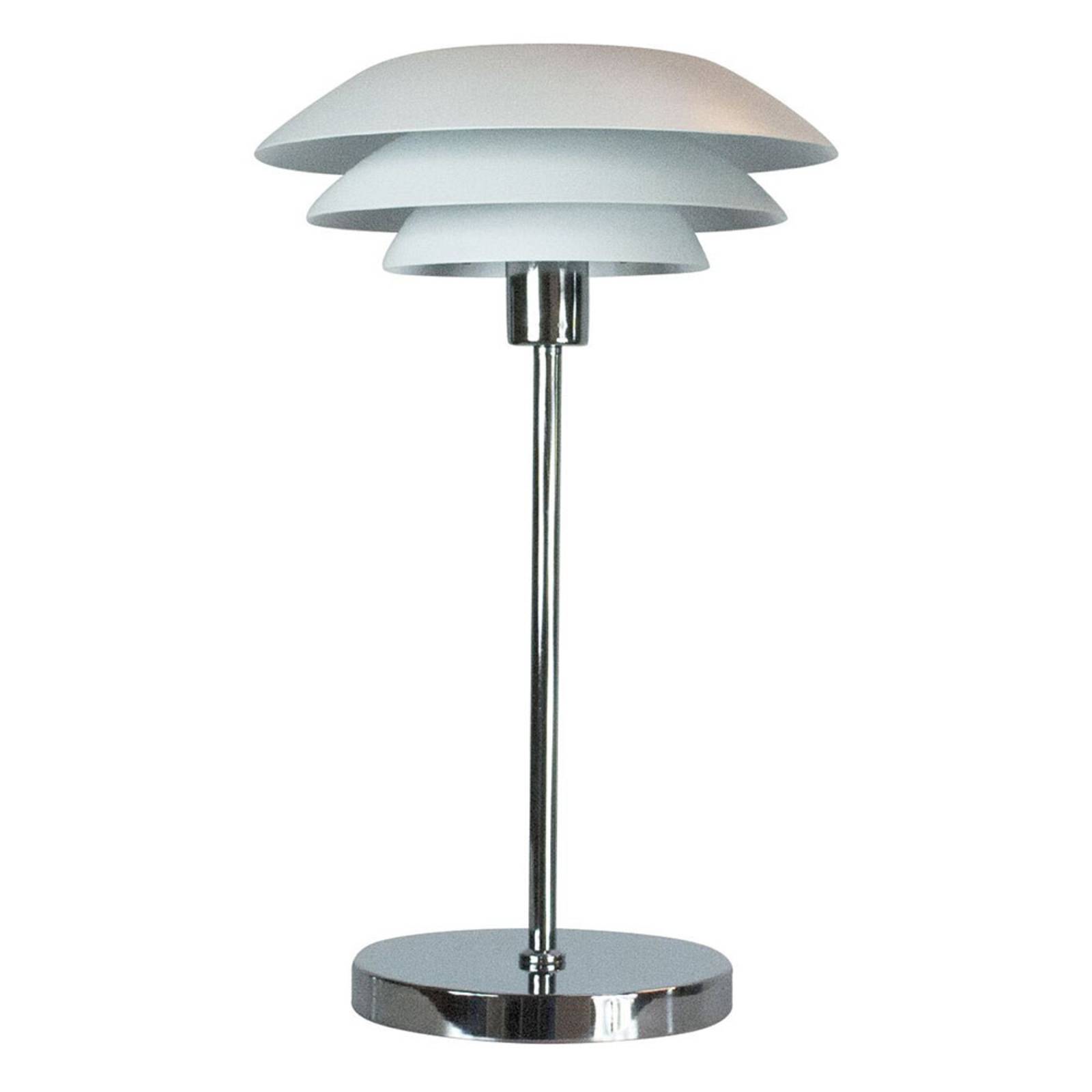 Dyberg Larsen DL31 bordslampa Ø 31 cm vit